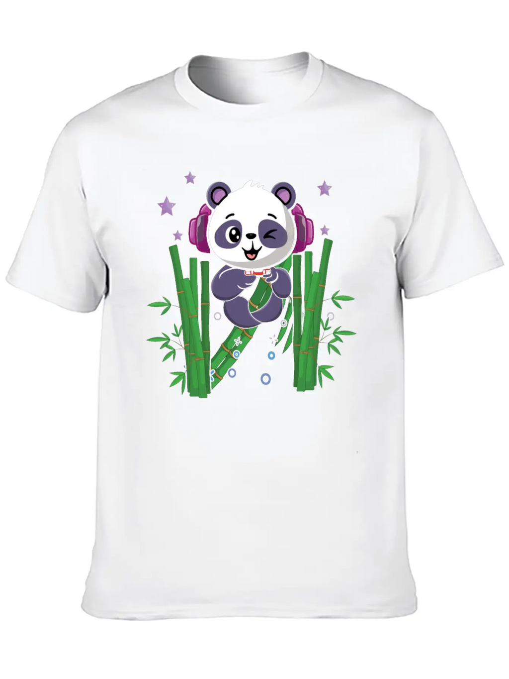 Gaming Panda Cute Playing Video Game Lover Gaming Unisex Casual T-Shirt – Clean Design For Daily Comfort
