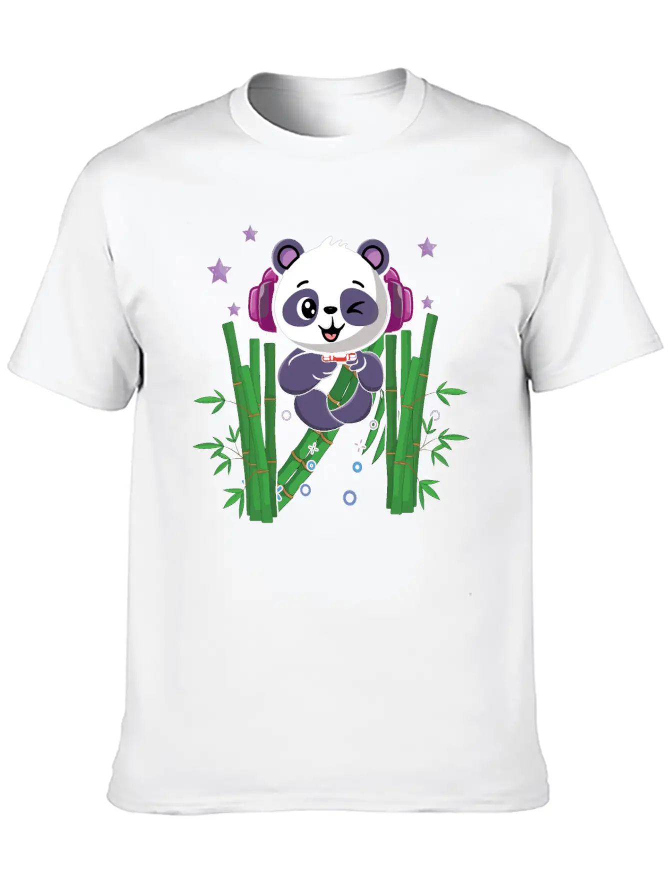Gaming Panda Cute Playing Video Game Lover Gaming Unisex Casual T-Shirt – Clean Design For Daily Comfort