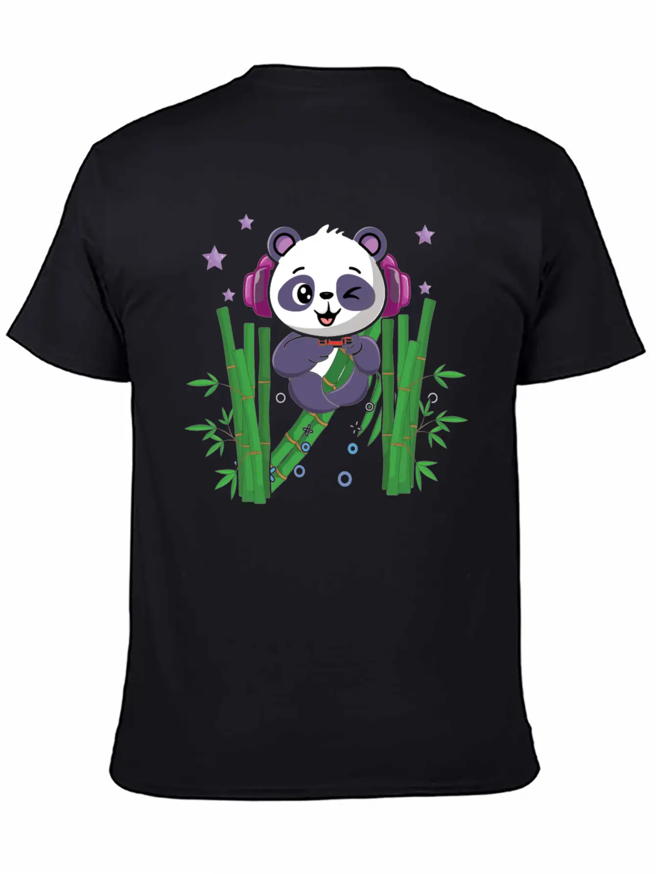 Gaming Panda Cute Playing Video Game Lover Gaming Unisex Casual T-Shirt – Clean Design For Daily Comfort