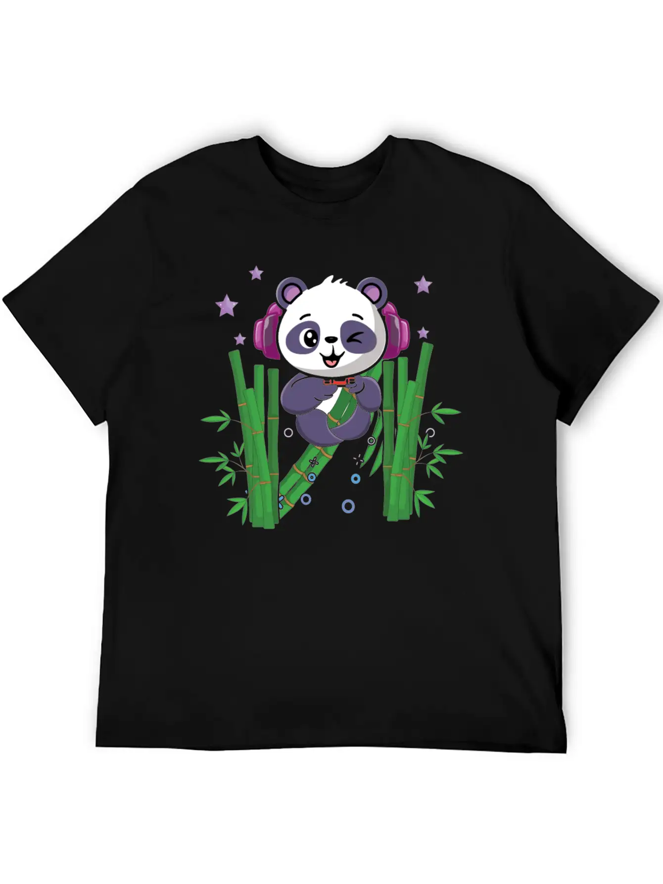 Gaming Panda Cute Playing Video Game Lover Gaming Unisex Casual T-Shirt – Clean Design For Daily Comfort