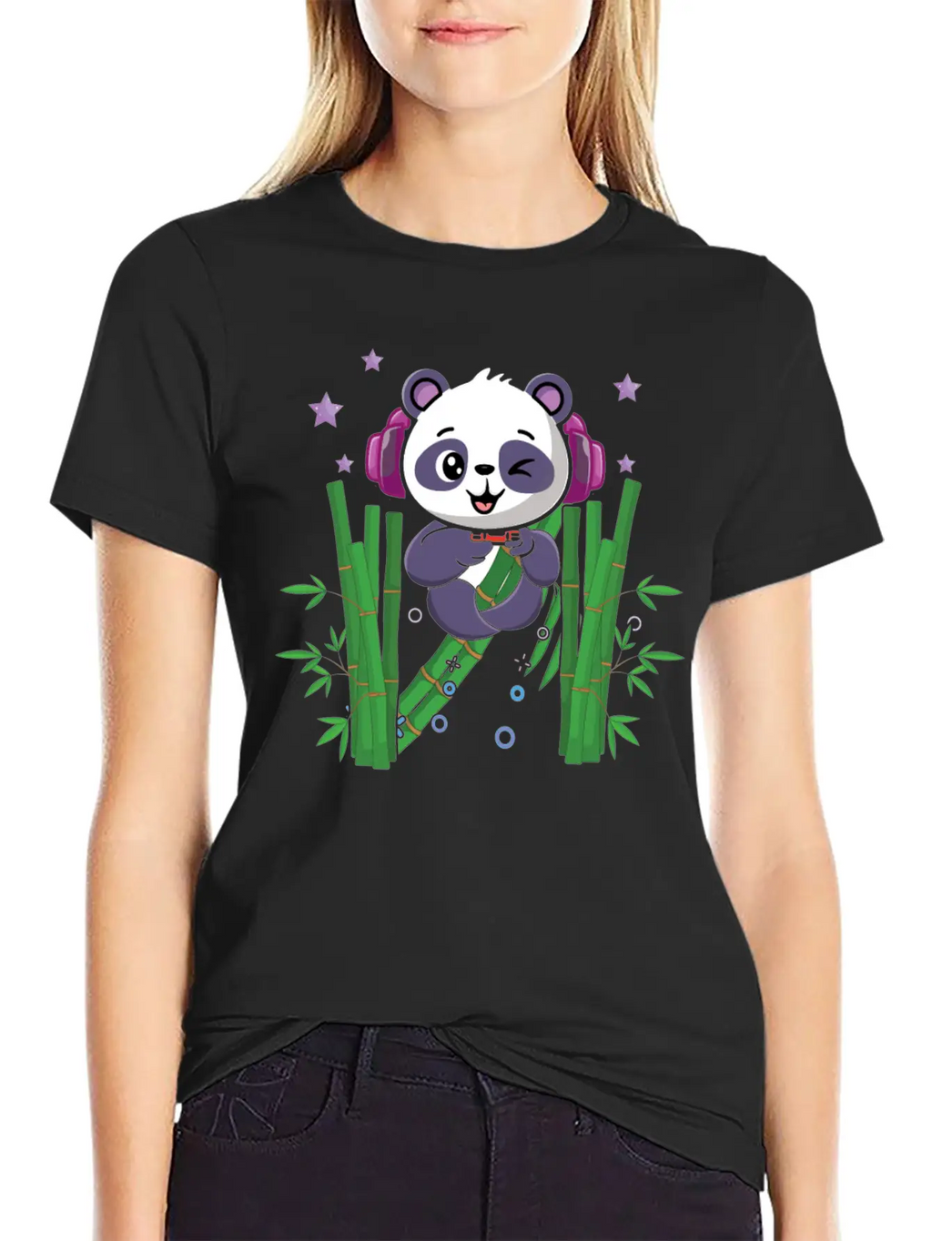 Gaming Panda Cute Playing Video Game Lover Gaming Unisex Casual T-Shirt – Clean Design For Daily Comfort