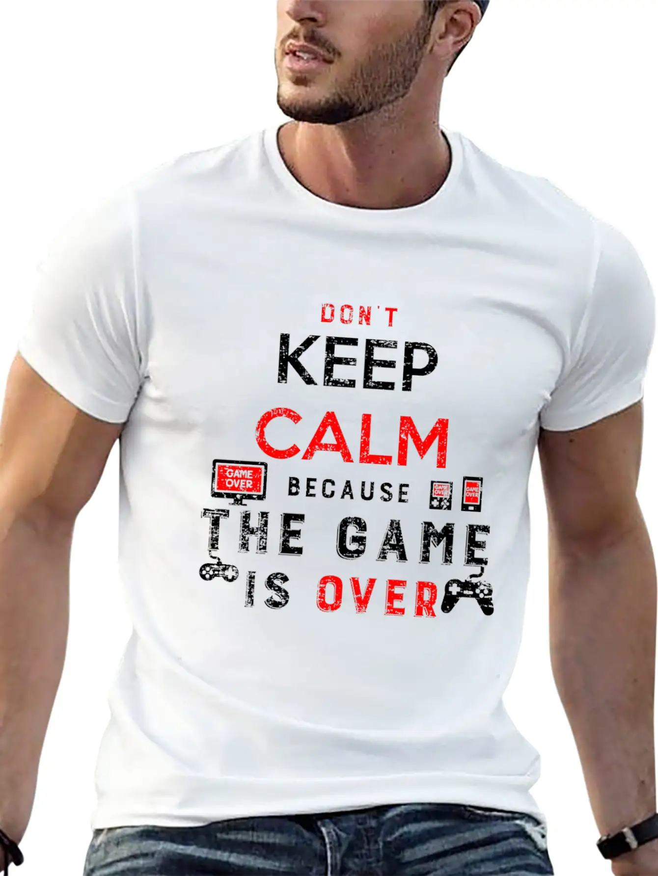 Gaming Unisex Casual T-Shirt – Clean Design For Daily Comfort