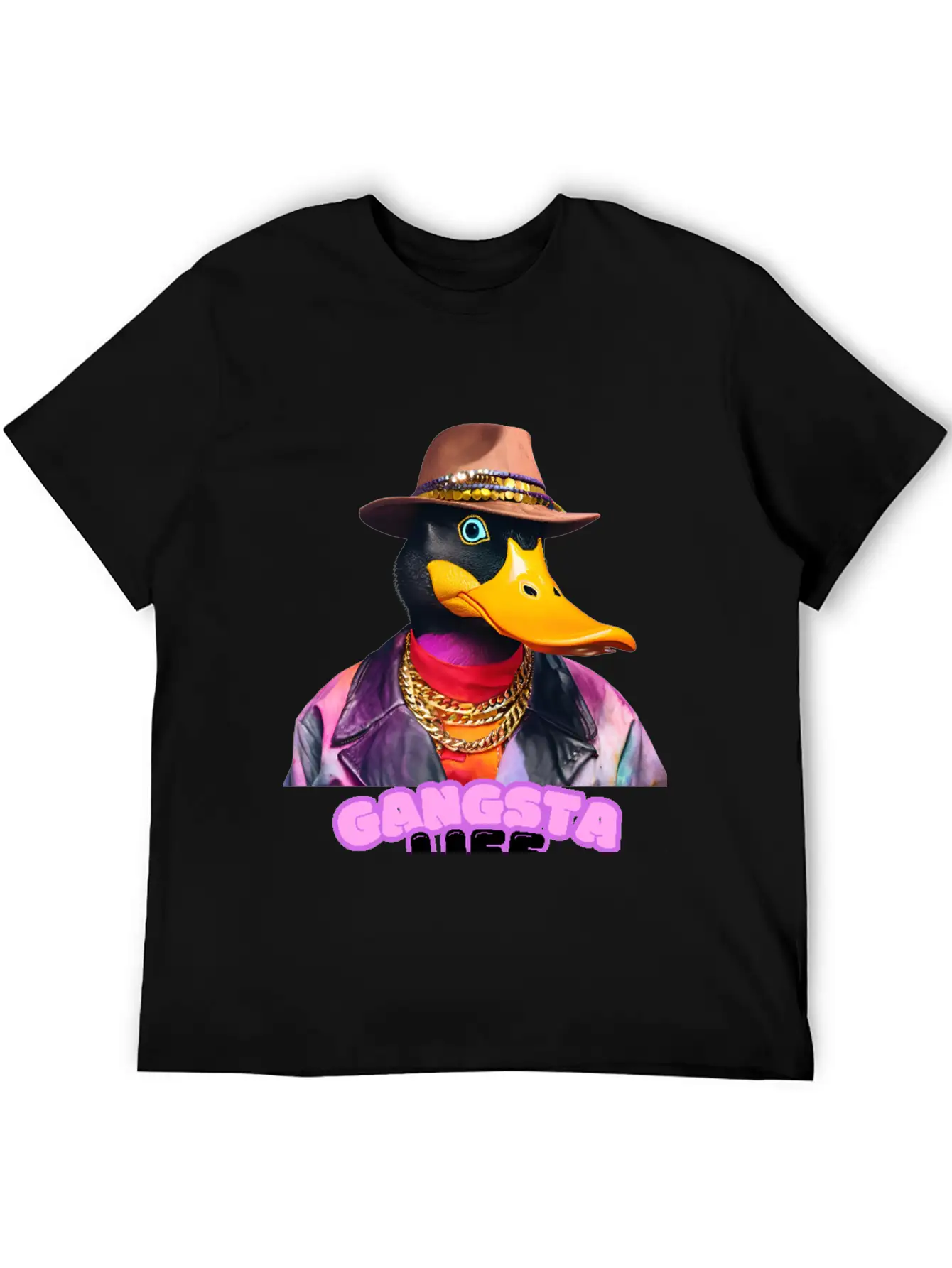 Gangsta Life Duck Stylish Everyday T-Shirt – Unisex Basic Cotton Tee