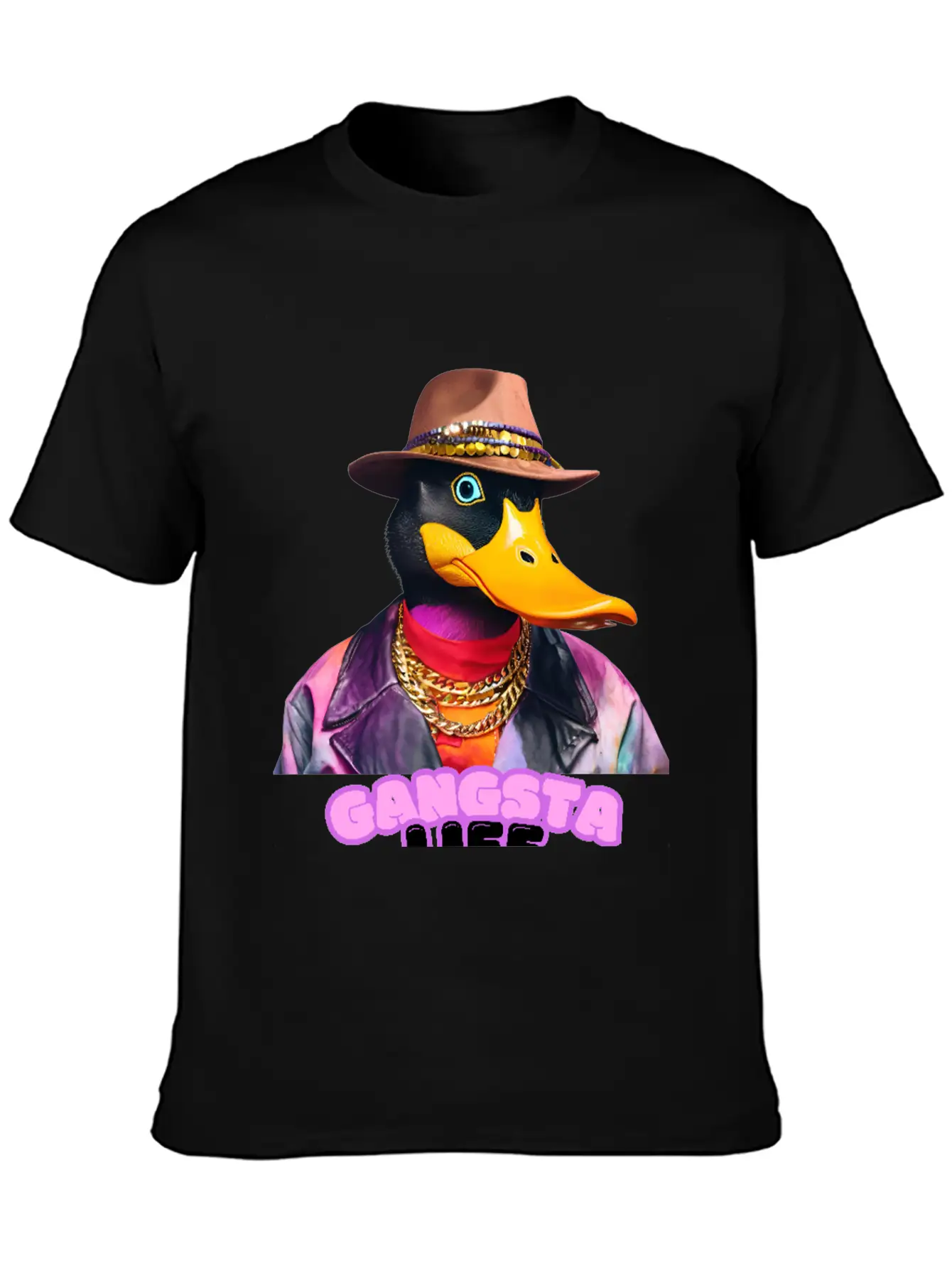Gangsta Life Duck Stylish Everyday T-Shirt – Unisex Basic Cotton Tee