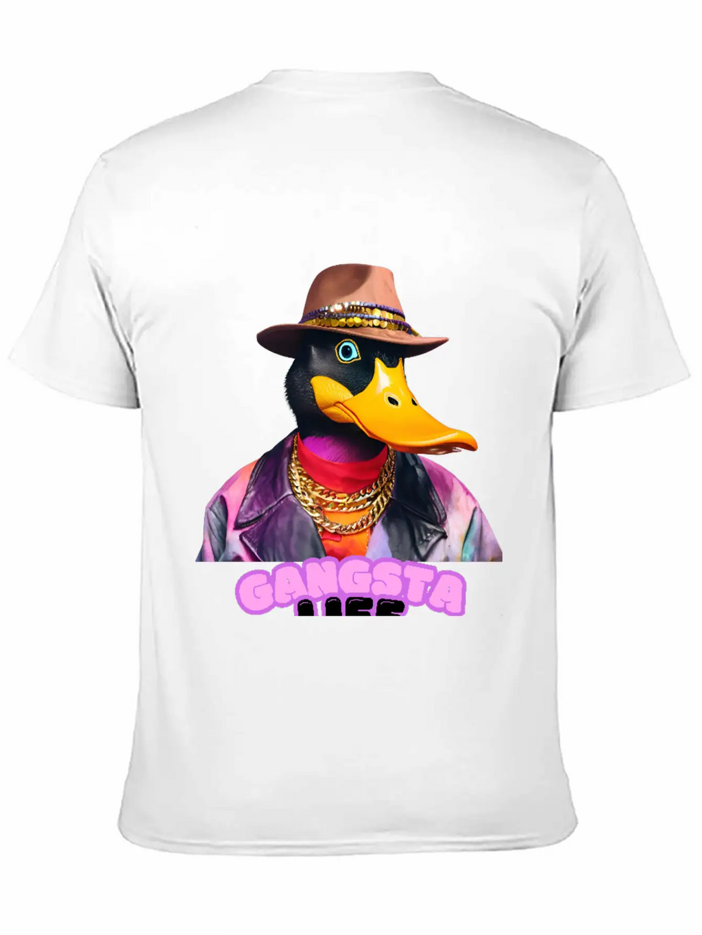 Gangsta Life Duck Stylish Everyday T-Shirt – Unisex Basic Cotton Tee