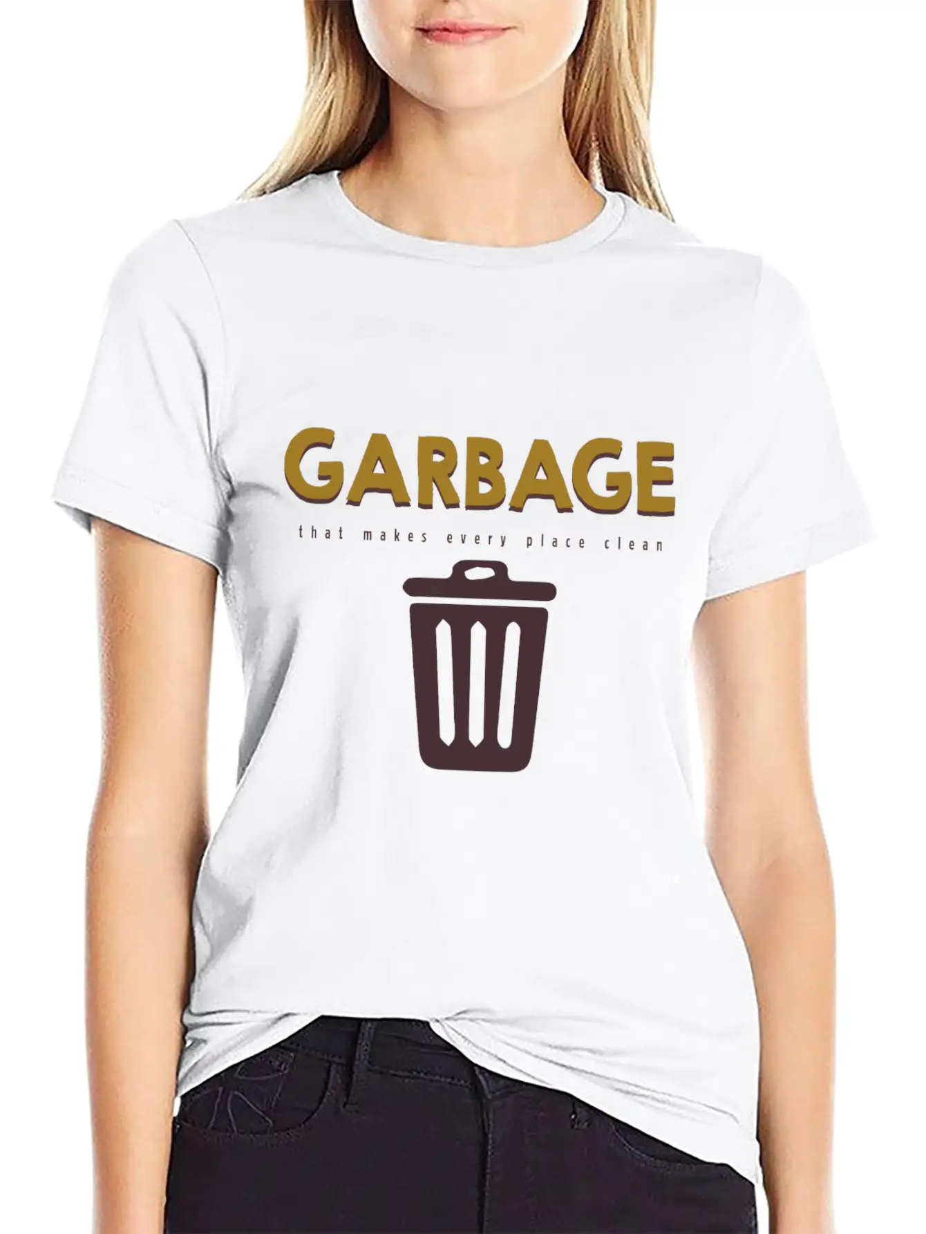 Garbage That Makes Every Place Clean Classic Fit Graphic Tee For Daily Comfort – Unisex Cotton Shirt