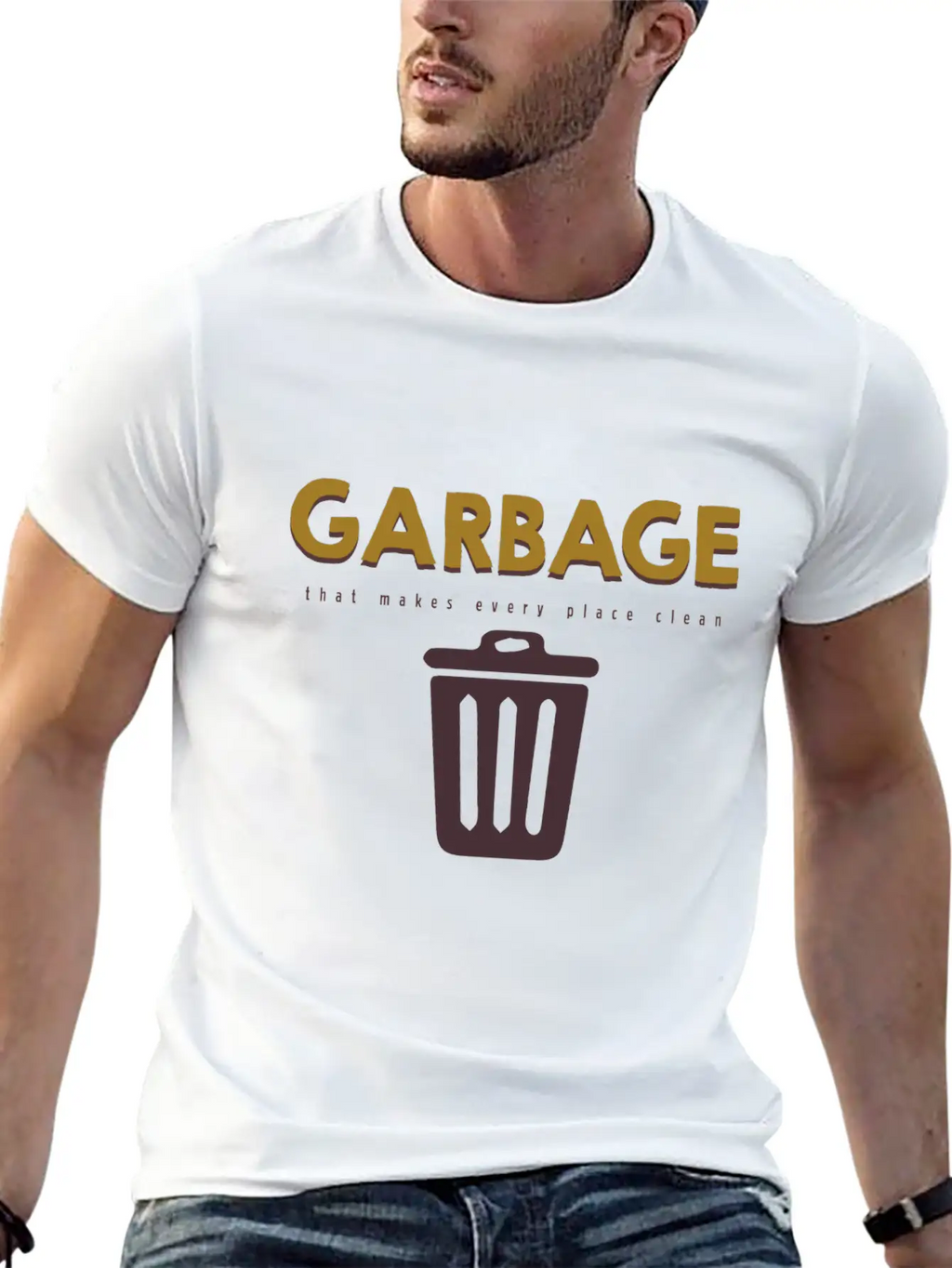 Garbage That Makes Every Place Clean Classic Fit Graphic Tee For Daily Comfort – Unisex Cotton Shirt