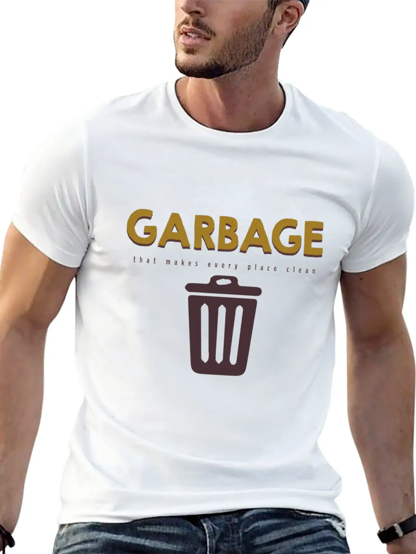 Garbage That Makes Every Place Clean Classic Fit Graphic Tee For Daily Comfort – Unisex Cotton Shirt