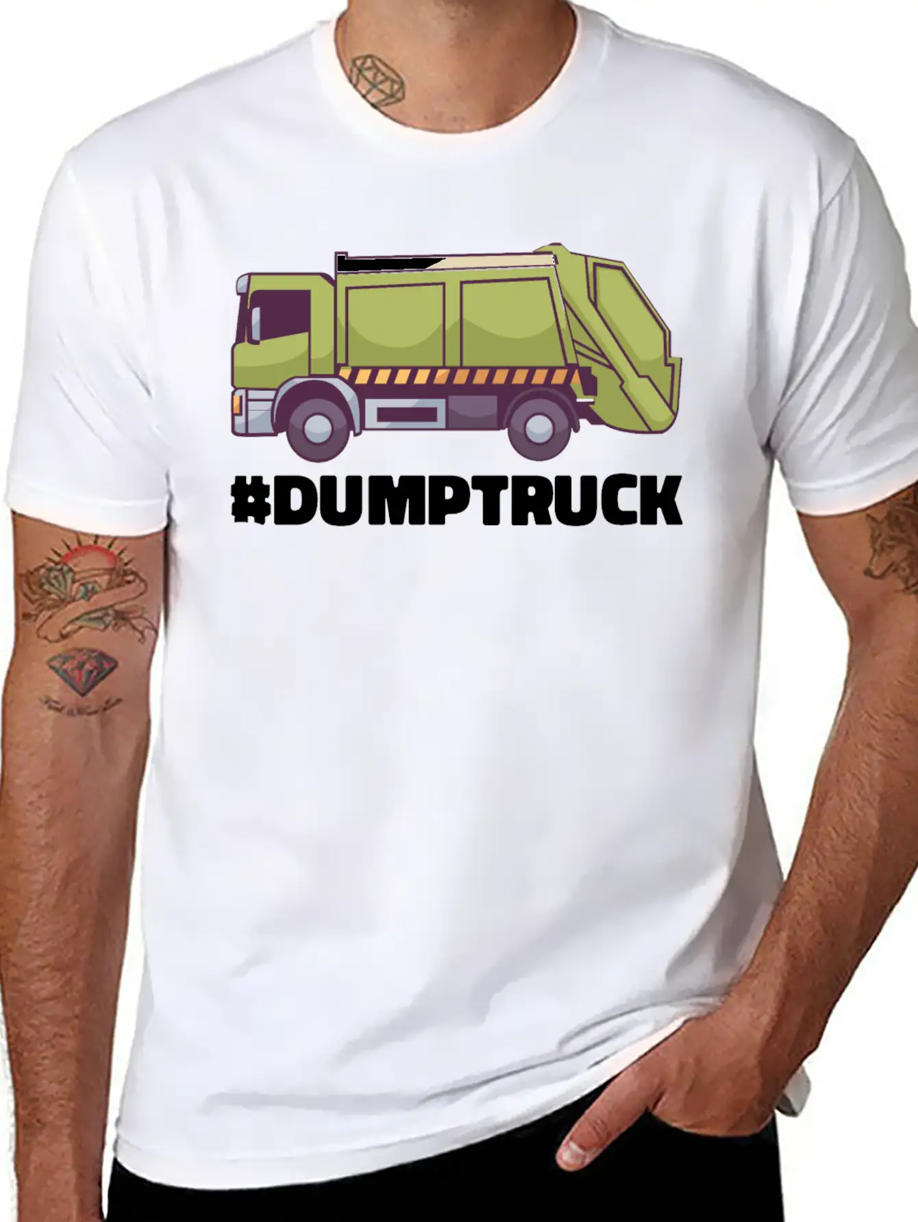 Garbage Truck Gifts For Boys & Toddlers Unisex Short Sleeve Soft Cotton T-Shirt – Casual Everyday Wear
