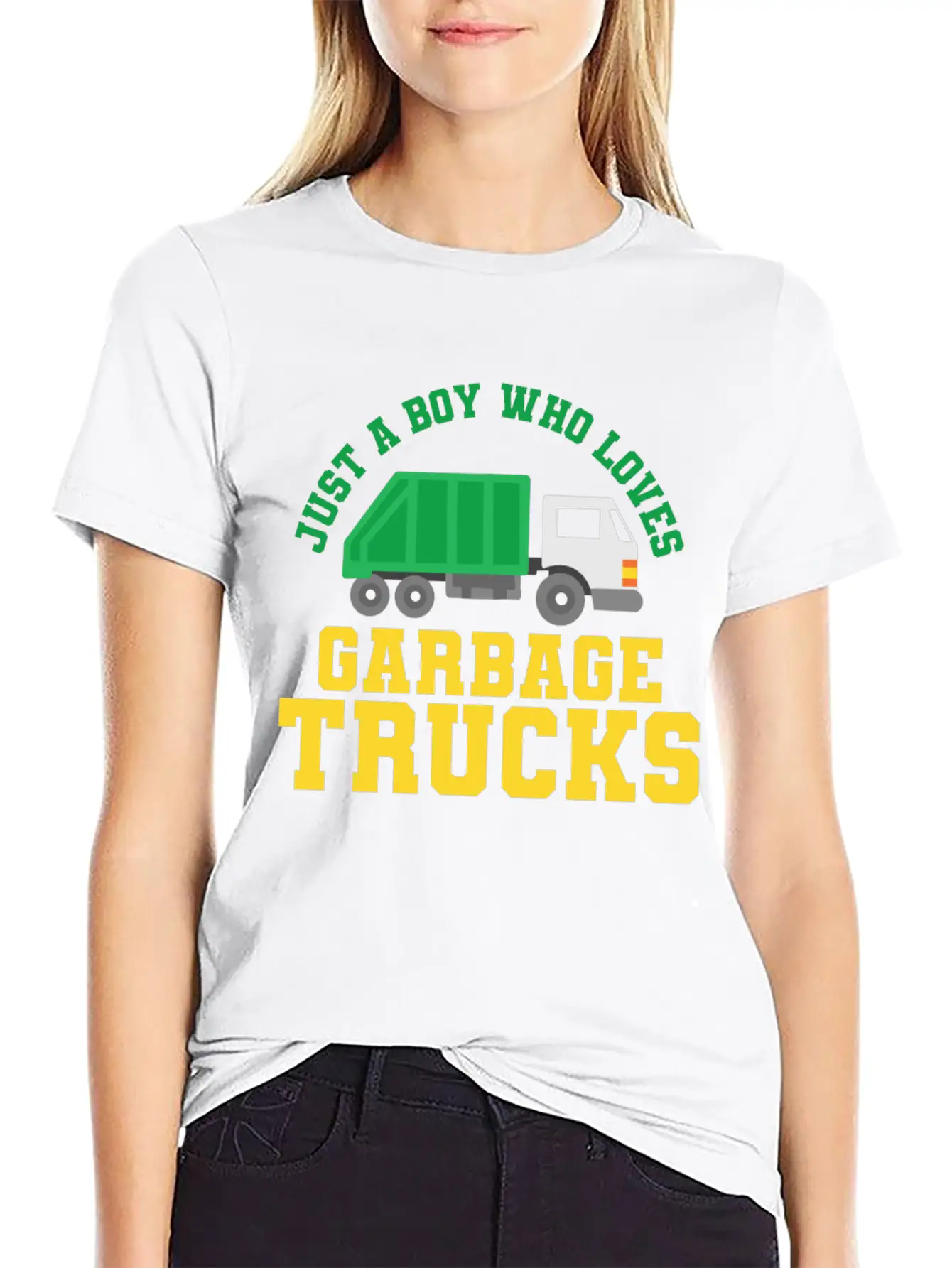 Garbage Trucks Garbage Truck Lover Casual Graphic T-Shirt – Simple And Comfortable Daily Wear