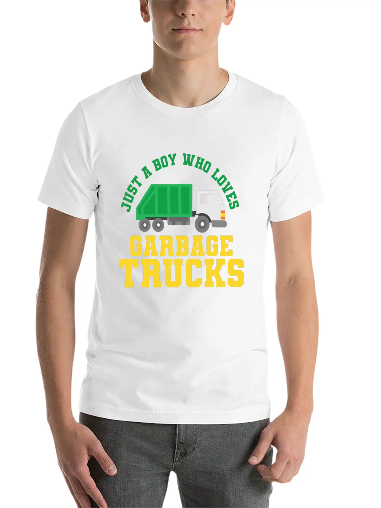 Garbage Trucks Garbage Truck Lover Casual Graphic T-Shirt – Simple And Comfortable Daily Wear