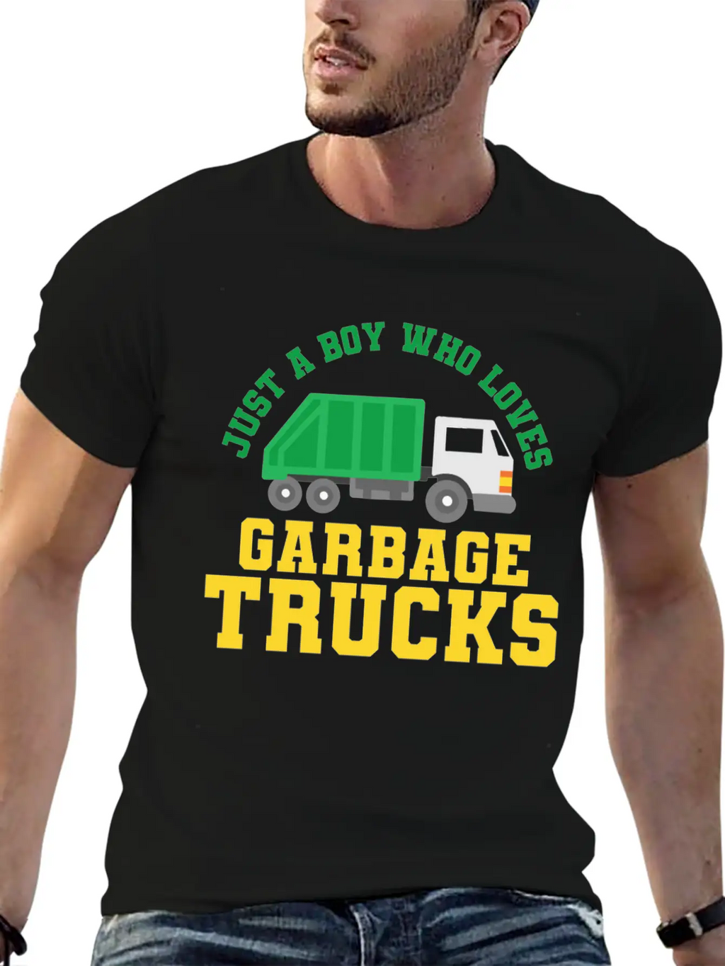 Garbage Trucks Garbage Truck Lover Casual Graphic T-Shirt – Simple And Comfortable Daily Wear