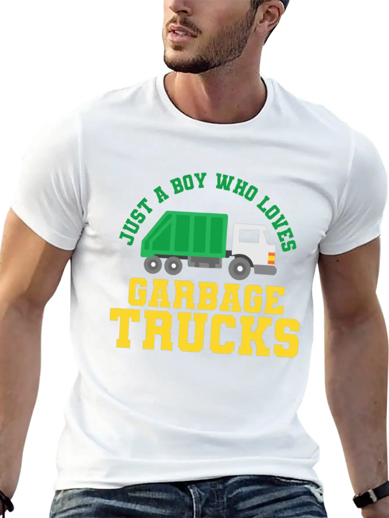 Garbage Trucks Garbage Truck Lover Casual Graphic T-Shirt – Simple And Comfortable Daily Wear