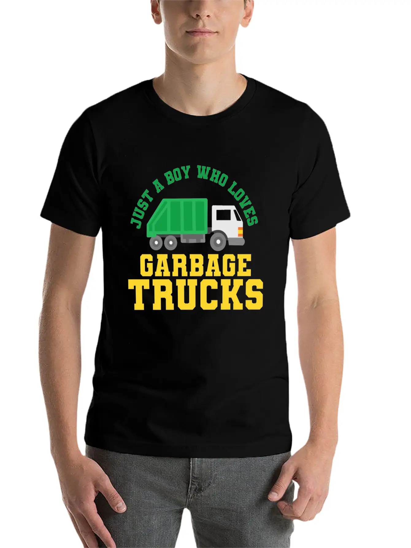Garbage Trucks Garbage Truck Lover Casual Graphic T-Shirt – Simple And Comfortable Daily Wear
