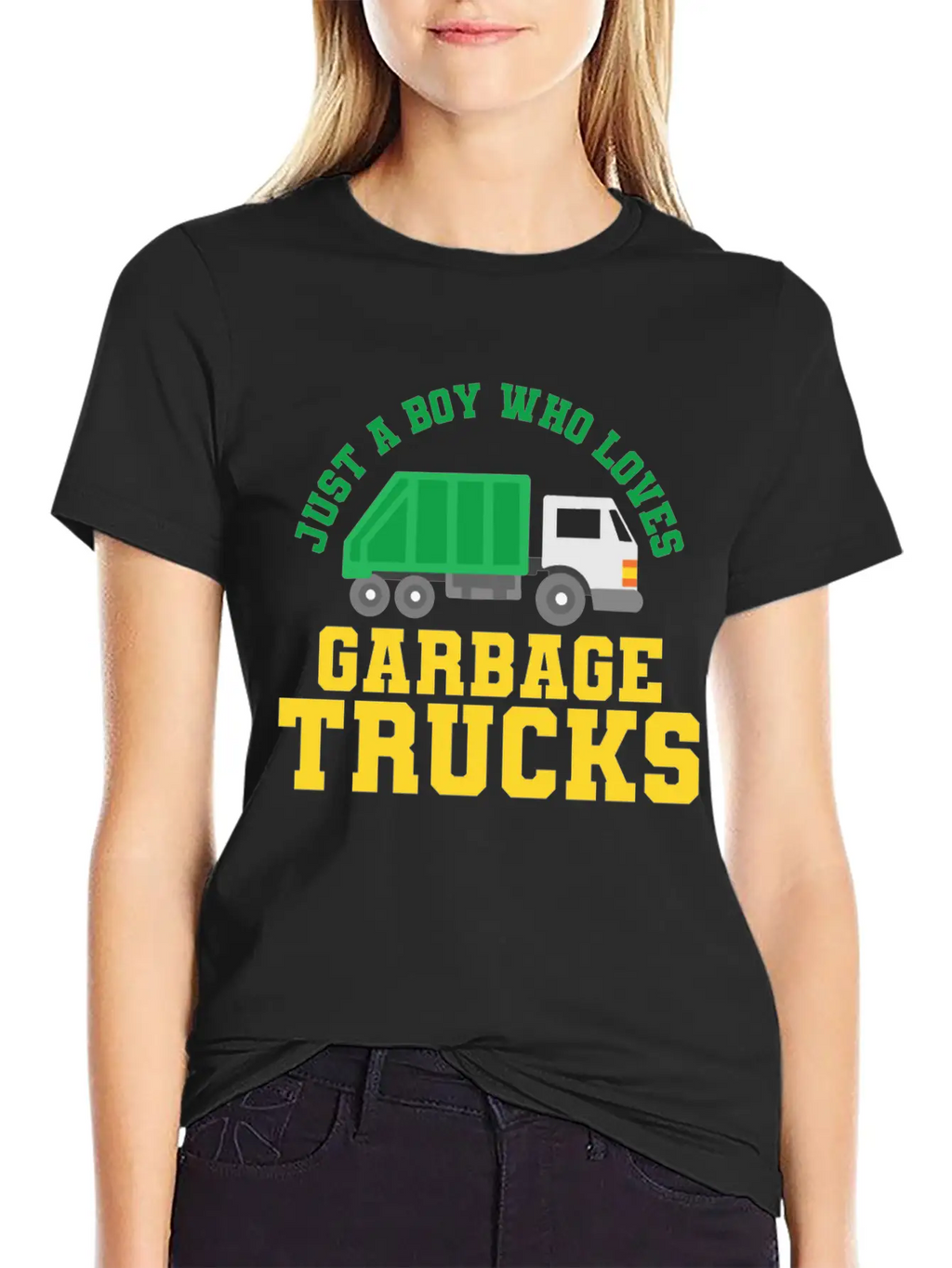 Garbage Trucks Garbage Truck Lover Casual Graphic T-Shirt – Simple And Comfortable Daily Wear