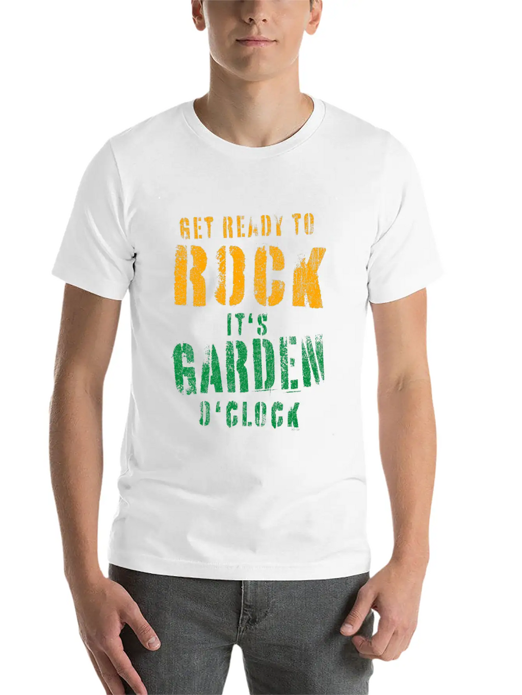 Gardeners Gift Get Ready To Rock It's Garden Unisex Short Sleeve Soft Cotton T-Shirt – Casual Everyday Wear