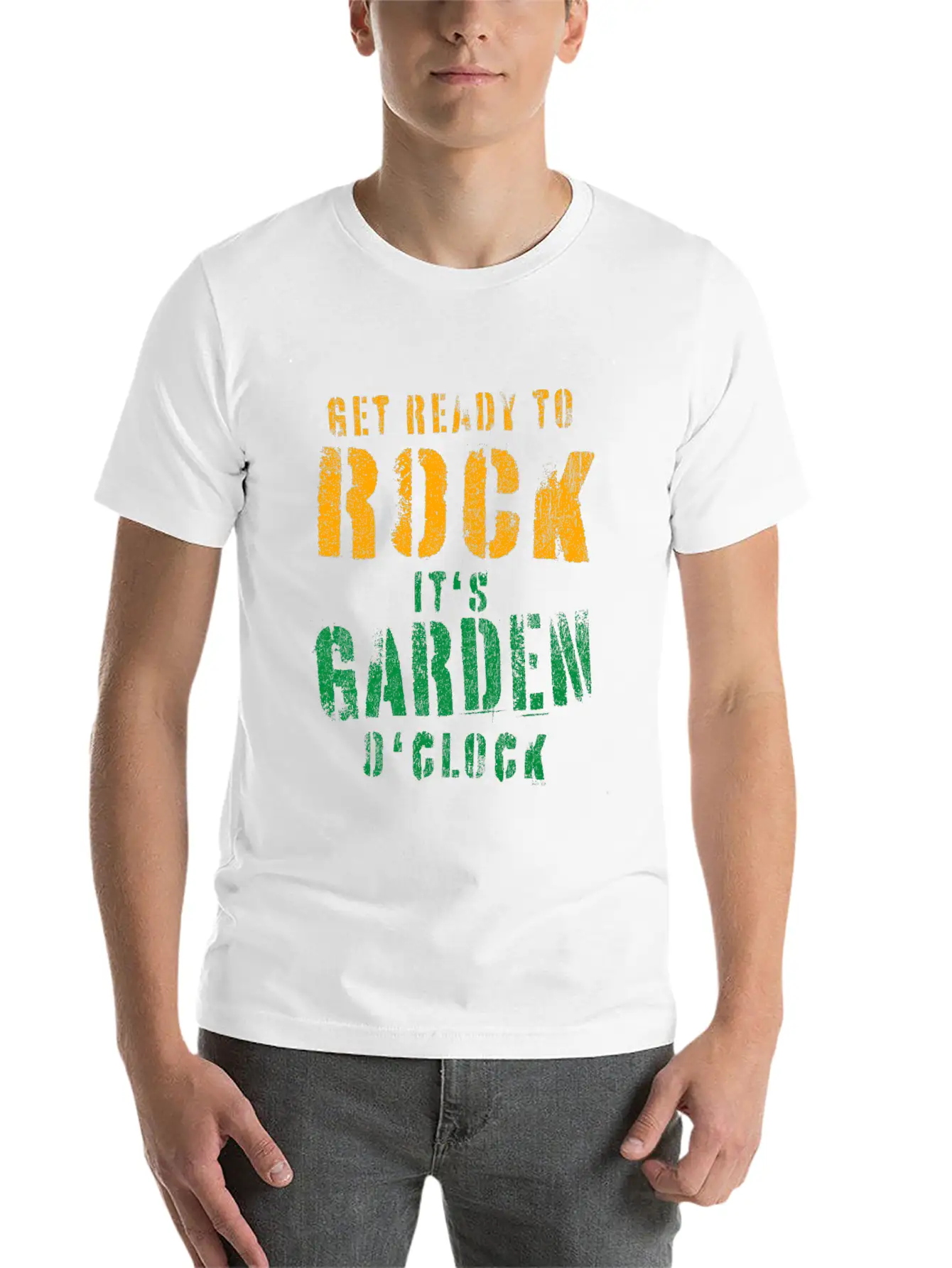 Gardeners Gift Get Ready To Rock It's Garden Unisex Short Sleeve Soft Cotton T-Shirt – Casual Everyday Wear