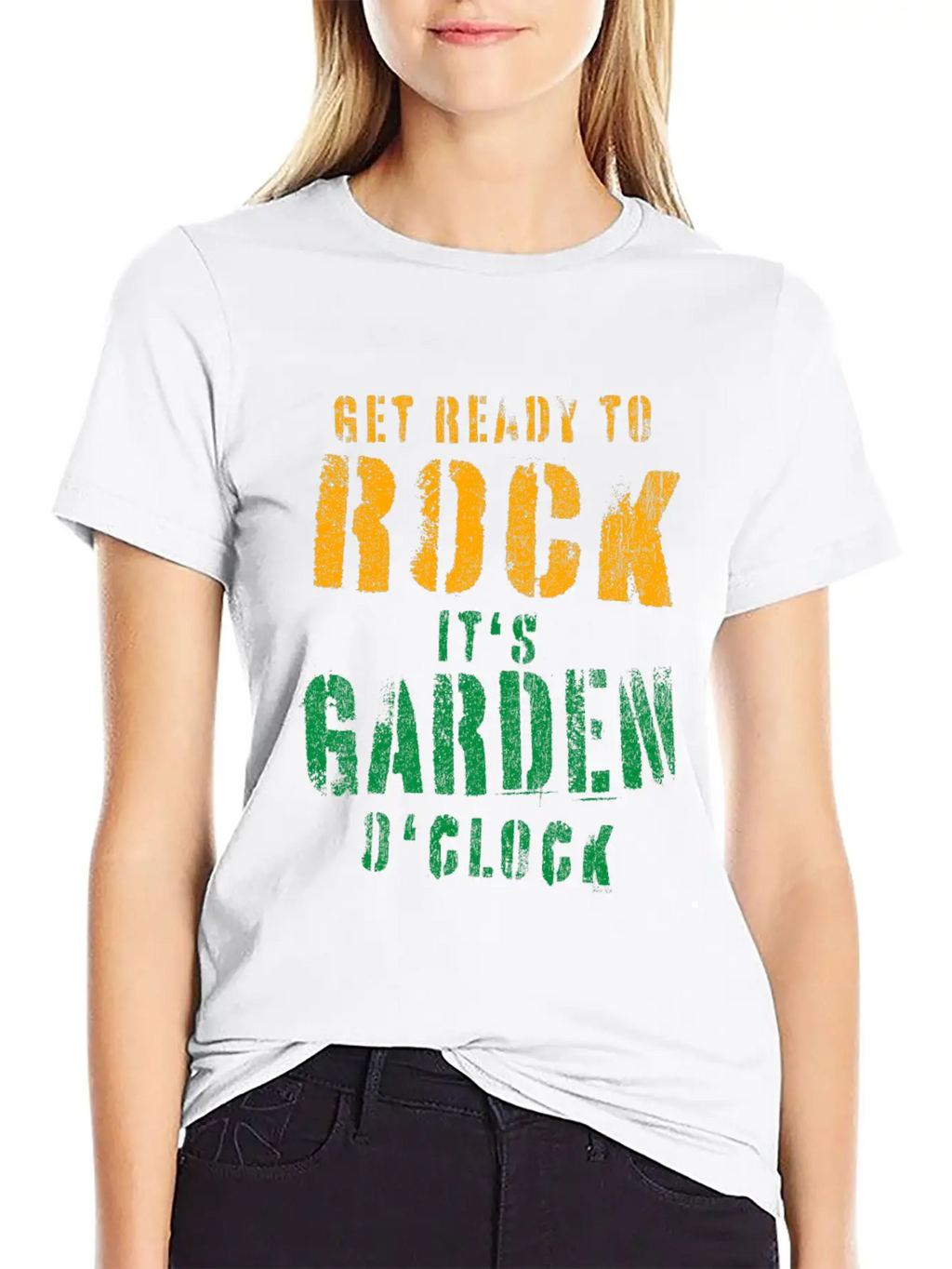 Gardeners Gift Get Ready To Rock It's Garden Unisex Short Sleeve Soft Cotton T-Shirt – Casual Everyday Wear
