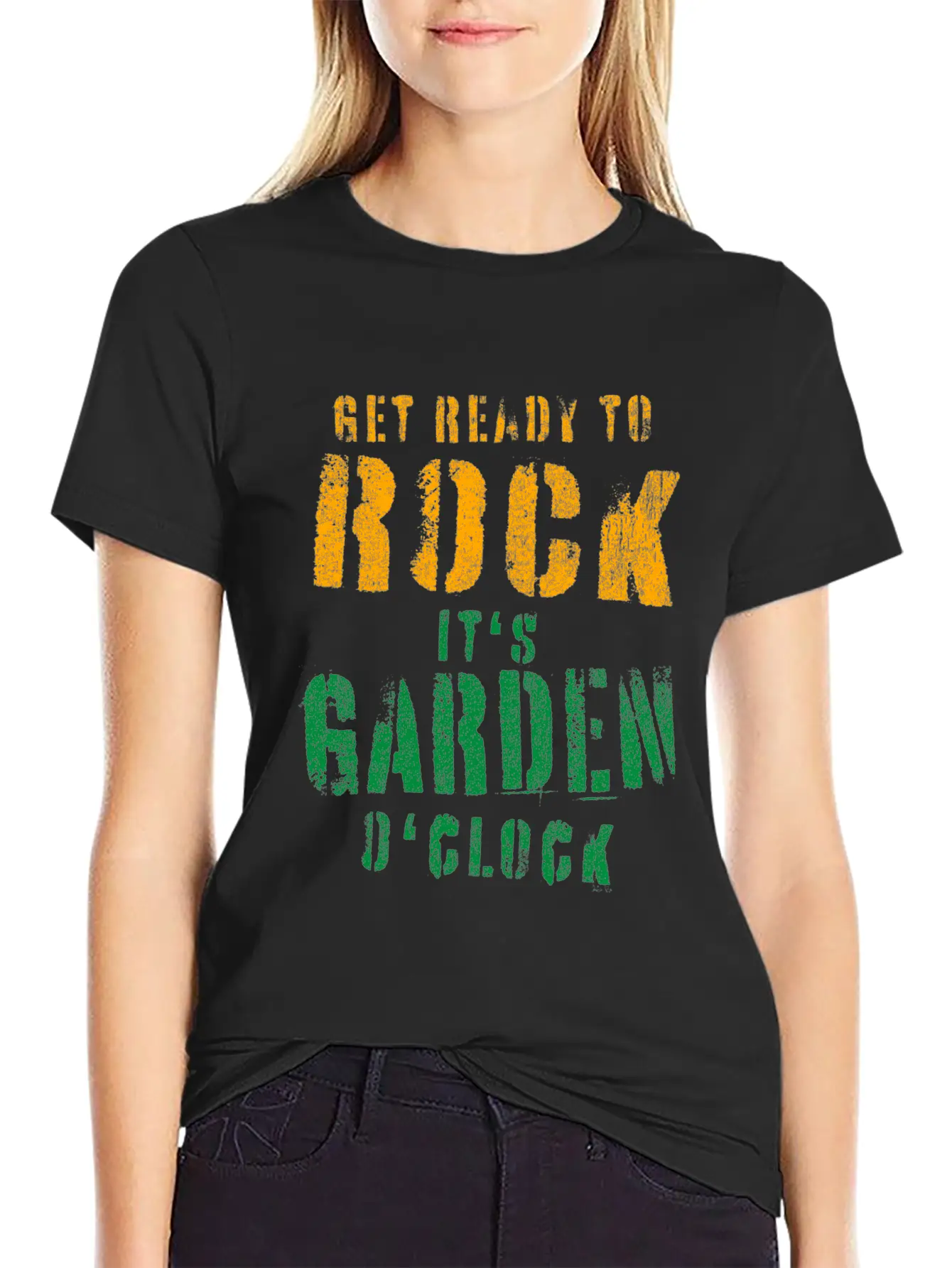 Gardeners Gift Get Ready To Rock It's Garden Unisex Short Sleeve Soft Cotton T-Shirt – Casual Everyday Wear
