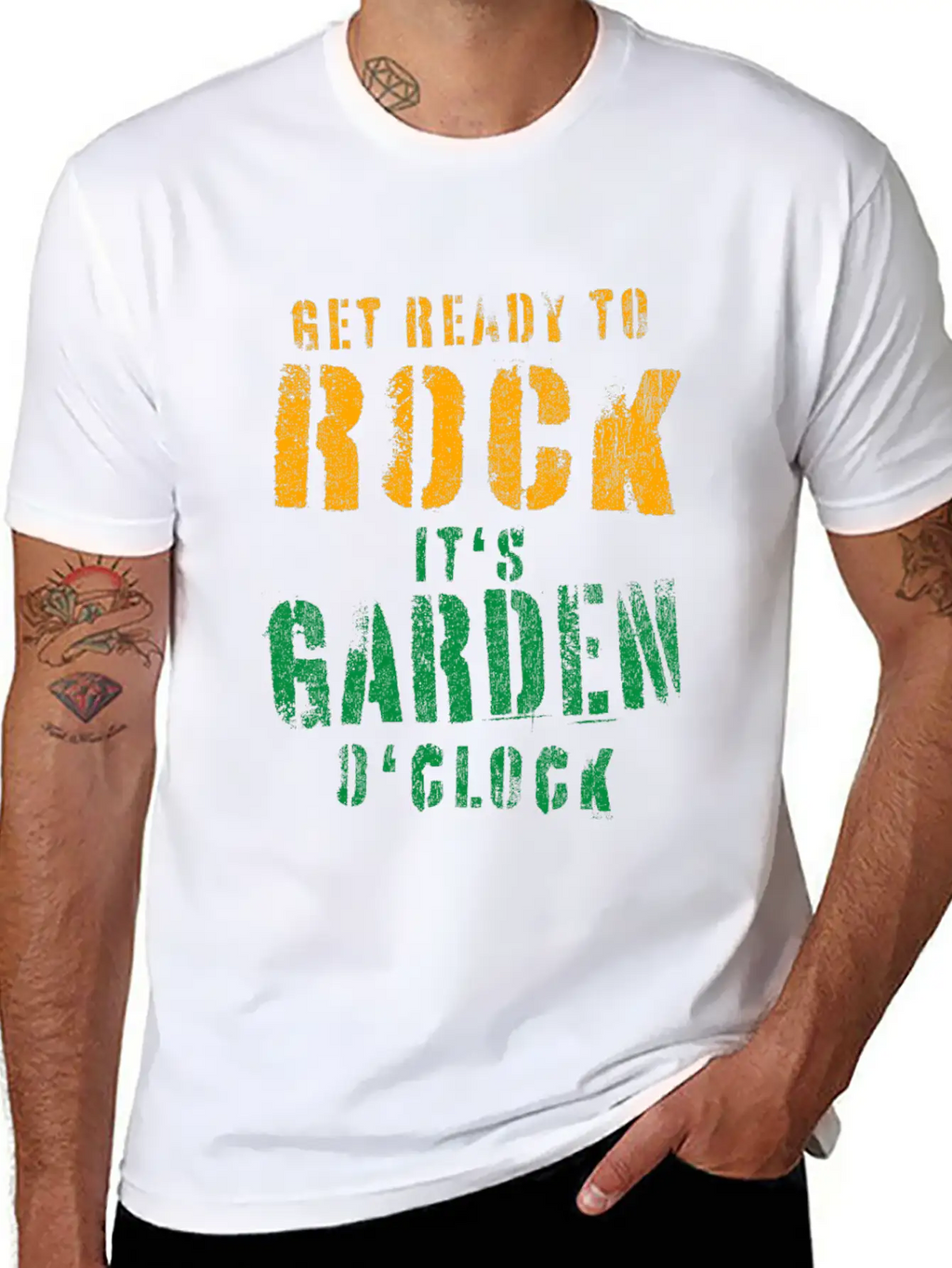 Gardeners Gift Get Ready To Rock It's Garden Unisex Short Sleeve Soft Cotton T-Shirt – Casual Everyday Wear