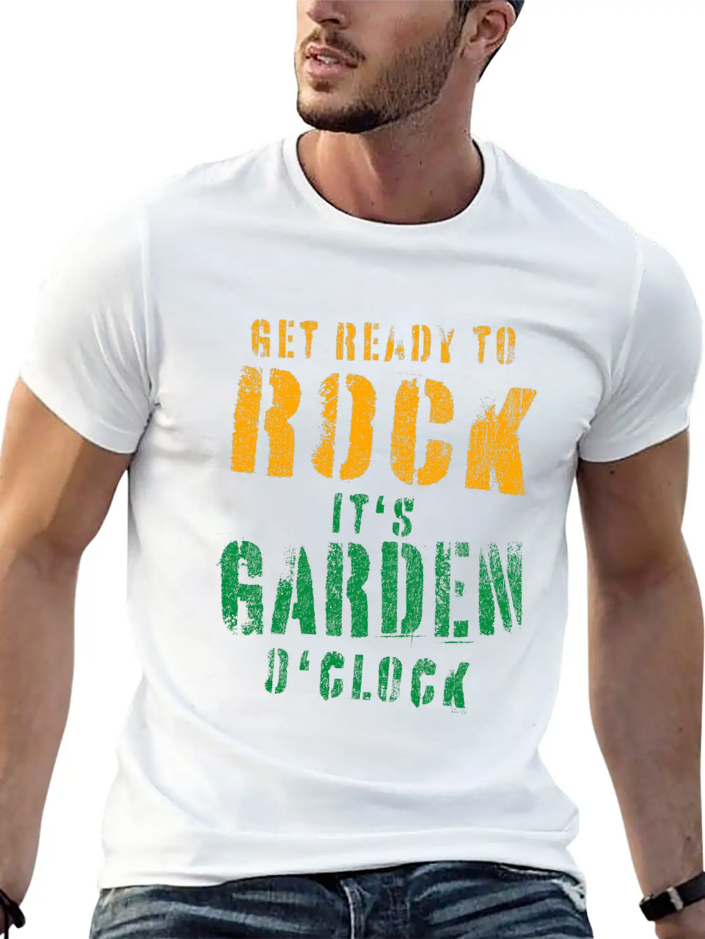 Gardeners Gift Get Ready To Rock It's Garden Unisex Short Sleeve Soft Cotton T-Shirt – Casual Everyday Wear
