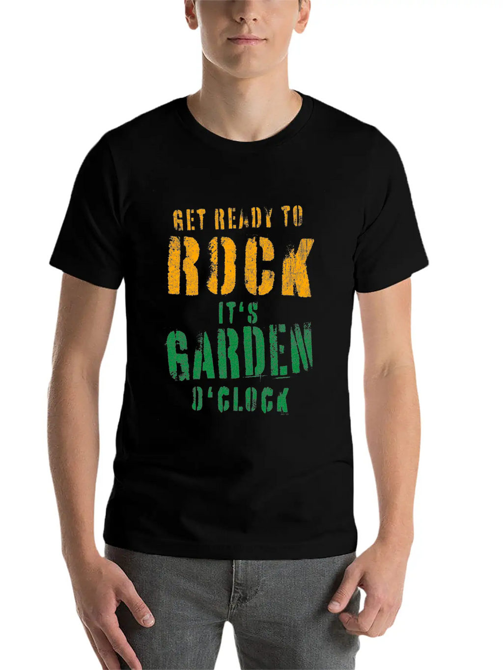 Gardeners Gift Get Ready To Rock It's Garden Unisex Short Sleeve Soft Cotton T-Shirt – Casual Everyday Wear