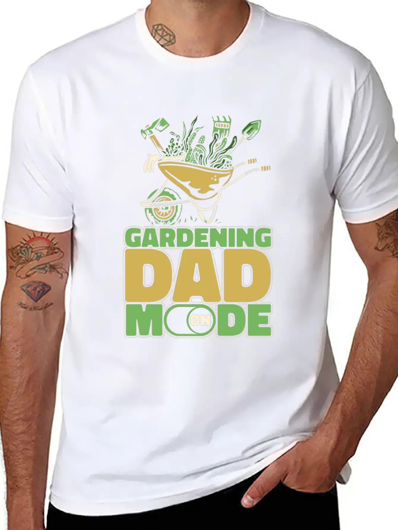 Gardening Gardener Father Gardening Dad Stylish Everyday T-Shirt – Unisex Basic Cotton Tee