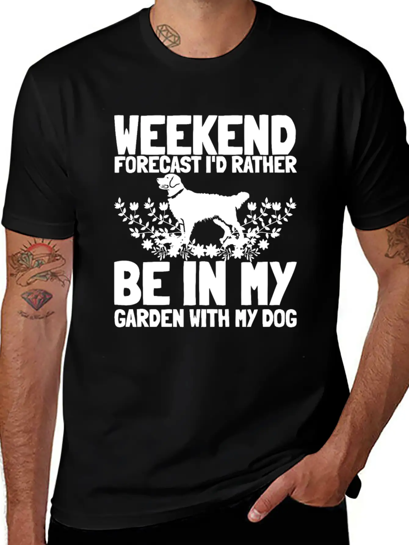 Gardening Gardener Gardening Dog Stylish Everyday T-Shirt – Unisex Basic Cotton Tee