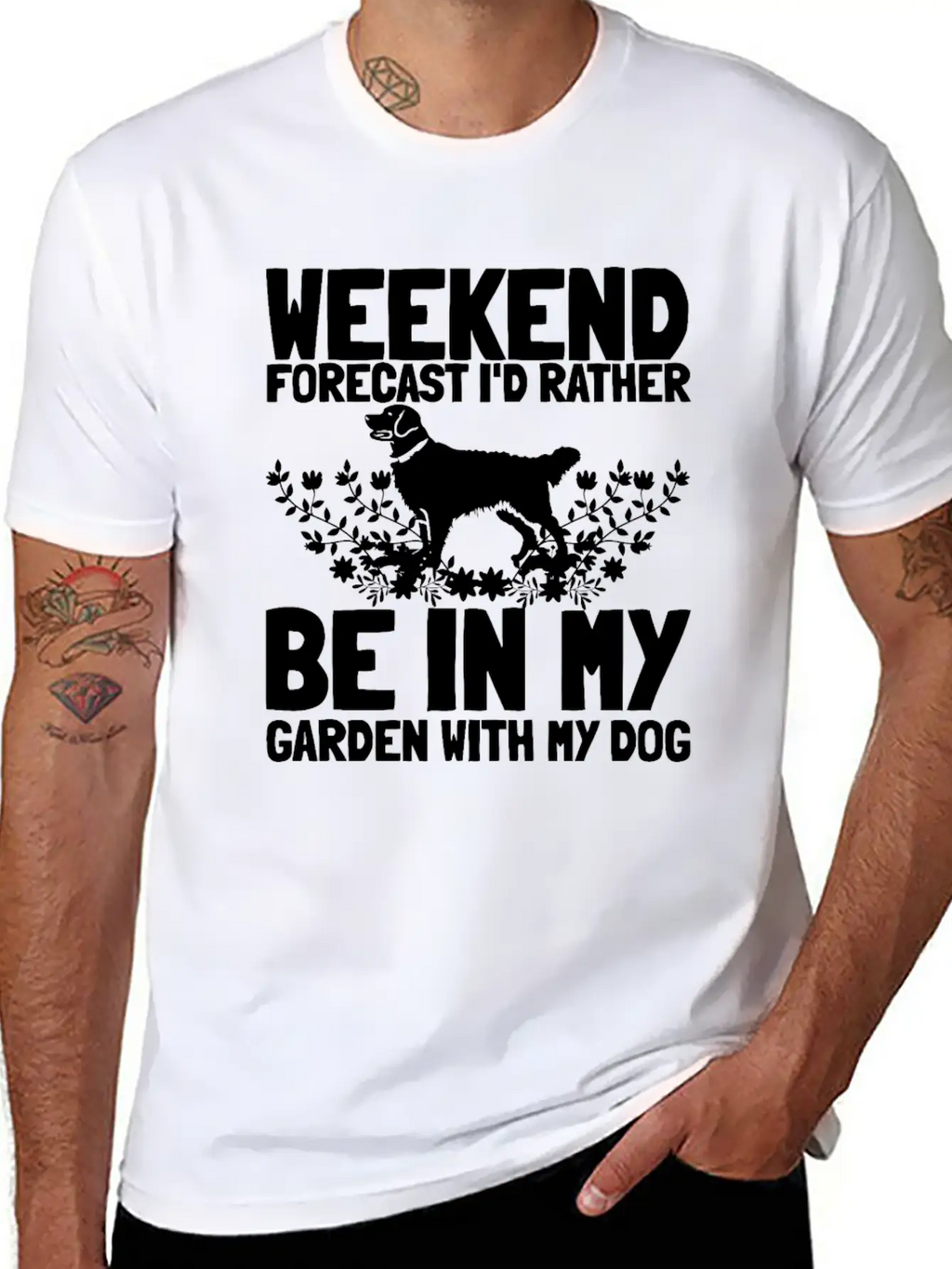Gardening Gardener Gardening Dog Stylish Everyday T-Shirt – Unisex Basic Cotton Tee