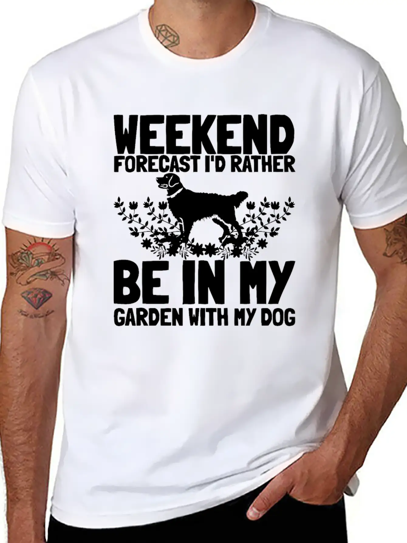 Gardening Gardener Gardening Dog Stylish Everyday T-Shirt – Unisex Basic Cotton Tee