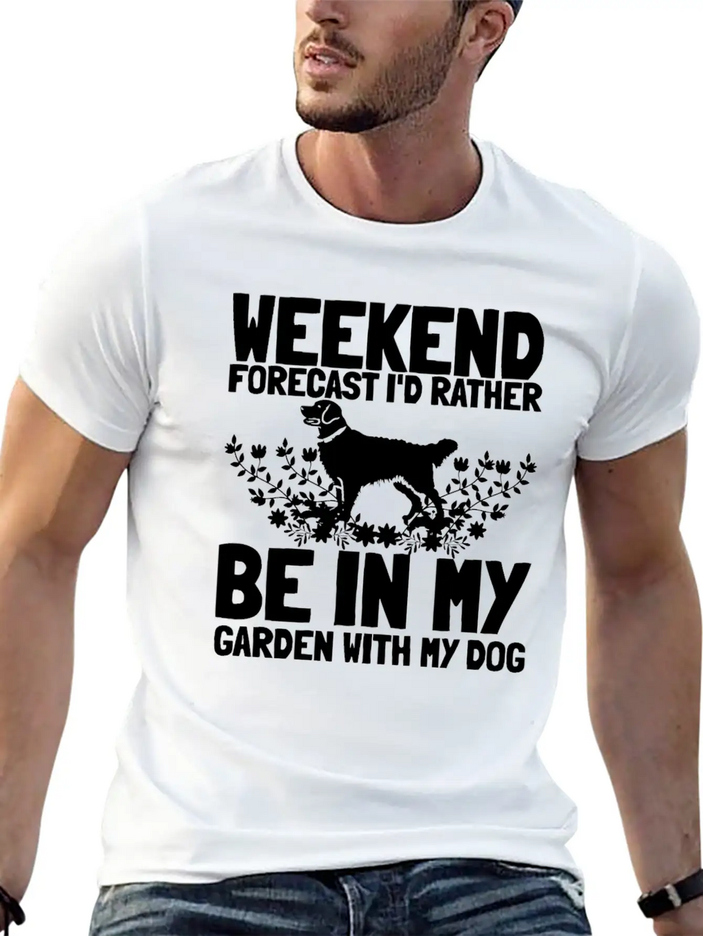 Gardening Gardener Gardening Dog Stylish Everyday T-Shirt – Unisex Basic Cotton Tee