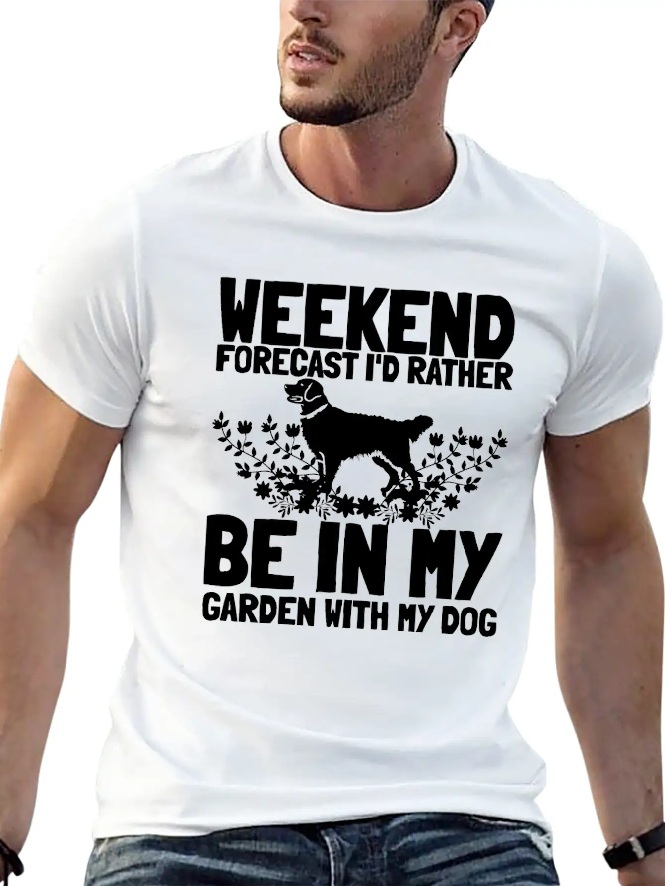 Gardening Gardener Gardening Dog Stylish Everyday T-Shirt – Unisex Basic Cotton Tee