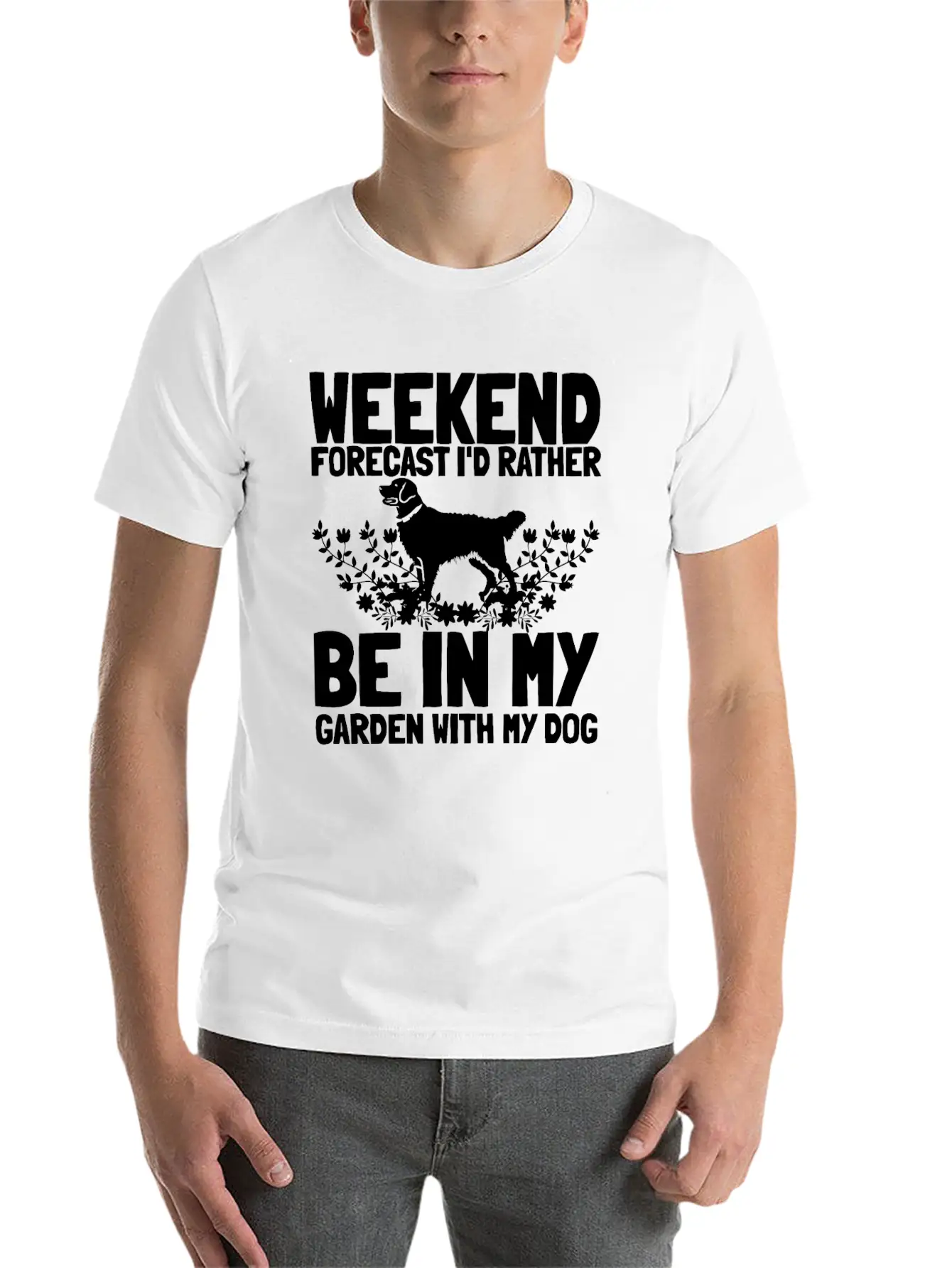 Gardening Gardener Gardening Dog Stylish Everyday T-Shirt – Unisex Basic Cotton Tee