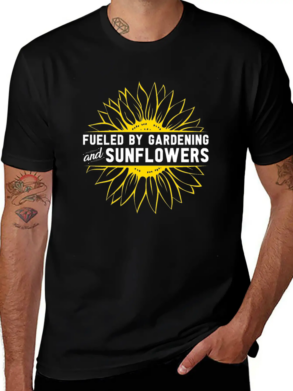 Gardening Sunflower Flowers Casual Graphic T-Shirt – Simple And Comfortable Daily Wear