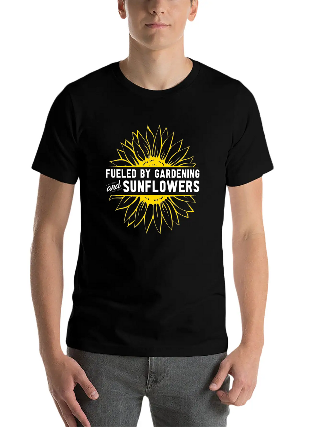 Gardening Sunflower Flowers Casual Graphic T-Shirt – Simple And Comfortable Daily Wear