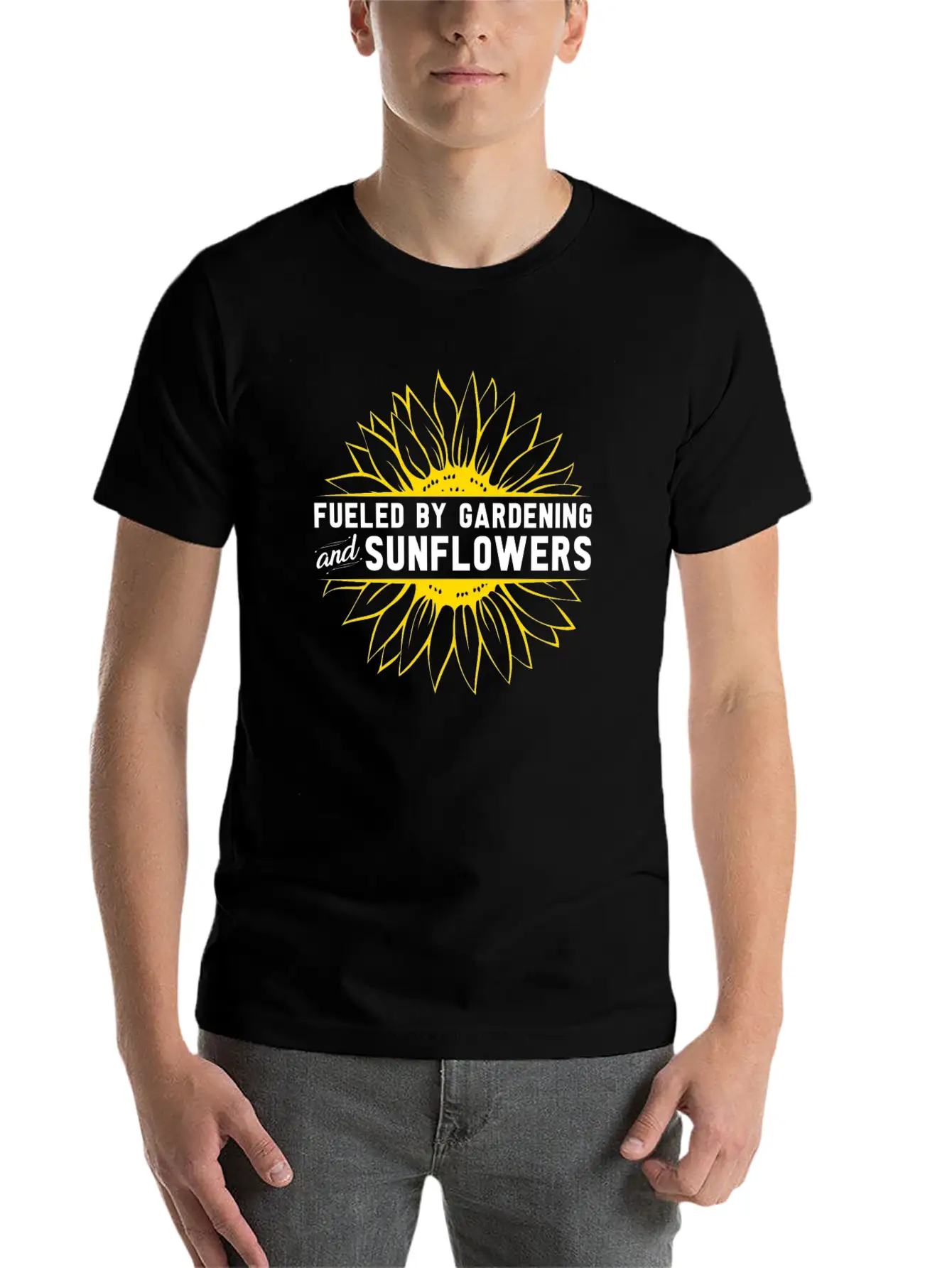 Gardening Sunflower Flowers Casual Graphic T-Shirt – Simple And Comfortable Daily Wear