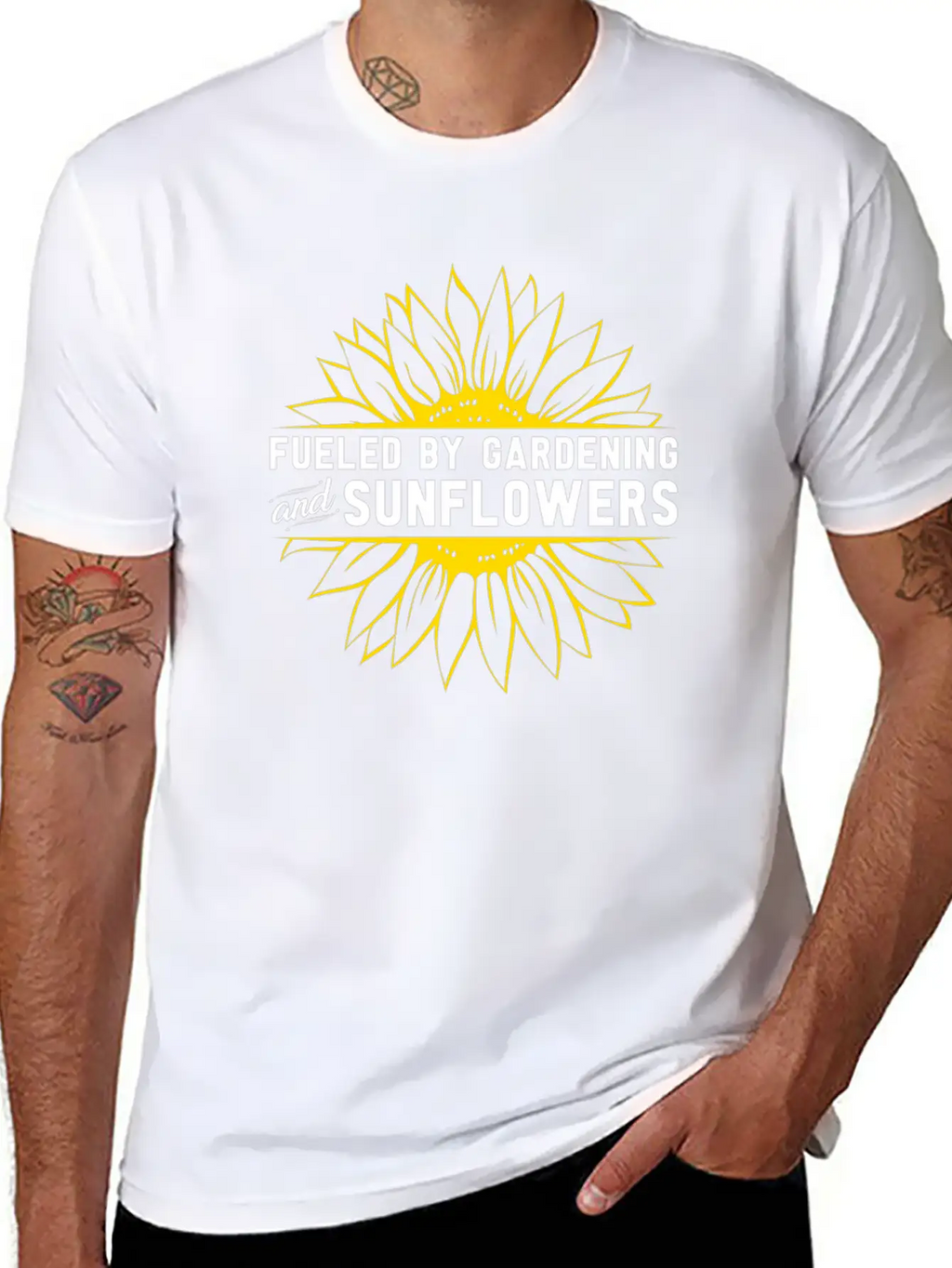 Gardening Sunflower Flowers Casual Graphic T-Shirt – Simple And Comfortable Daily Wear