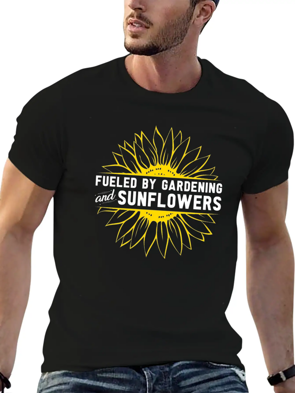 Gardening Sunflower Flowers Casual Graphic T-Shirt – Simple And Comfortable Daily Wear