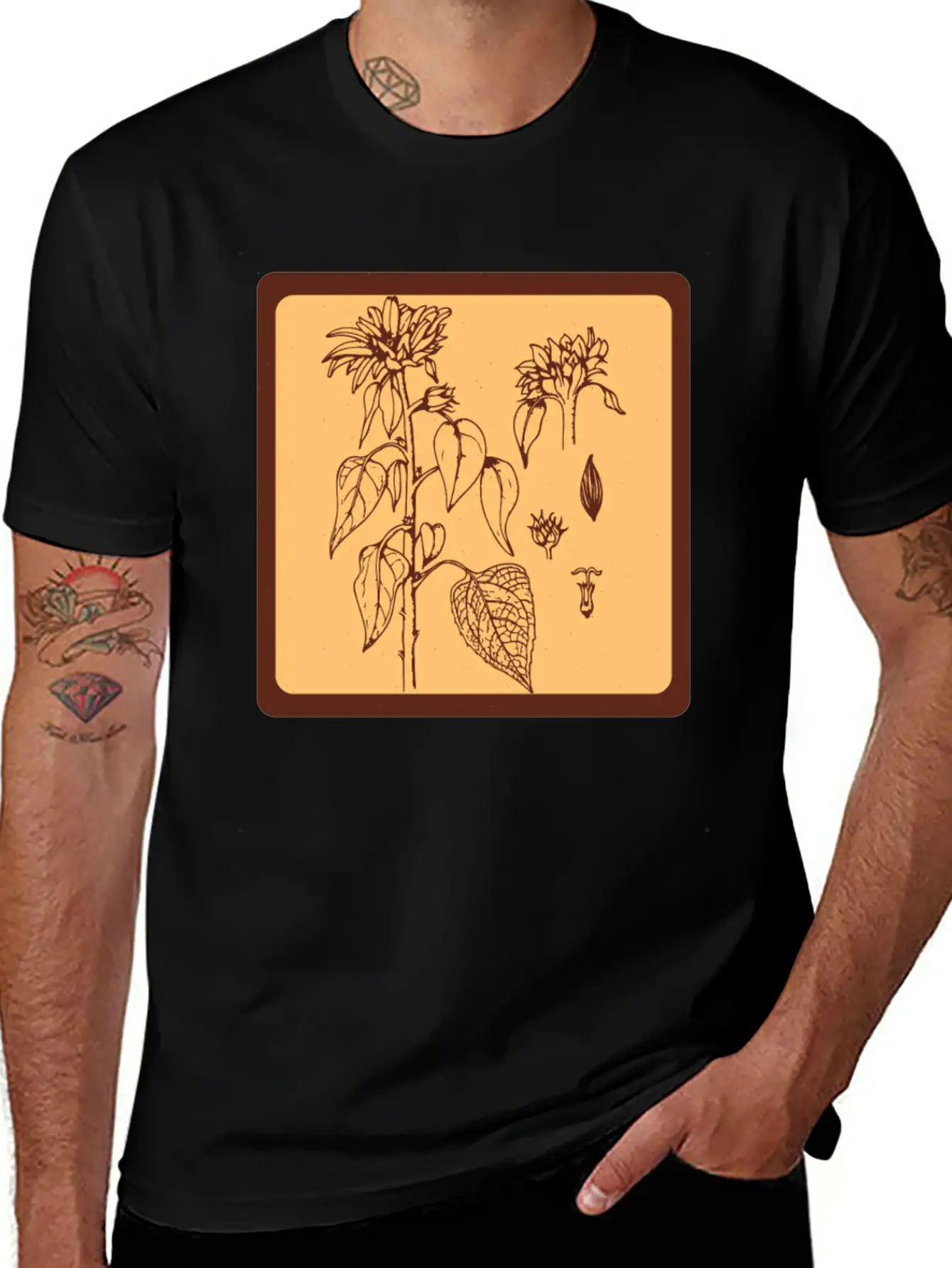 Gardening Sunflower Flowers Unisex Casual T-Shirt – Clean Design For Daily Comfort