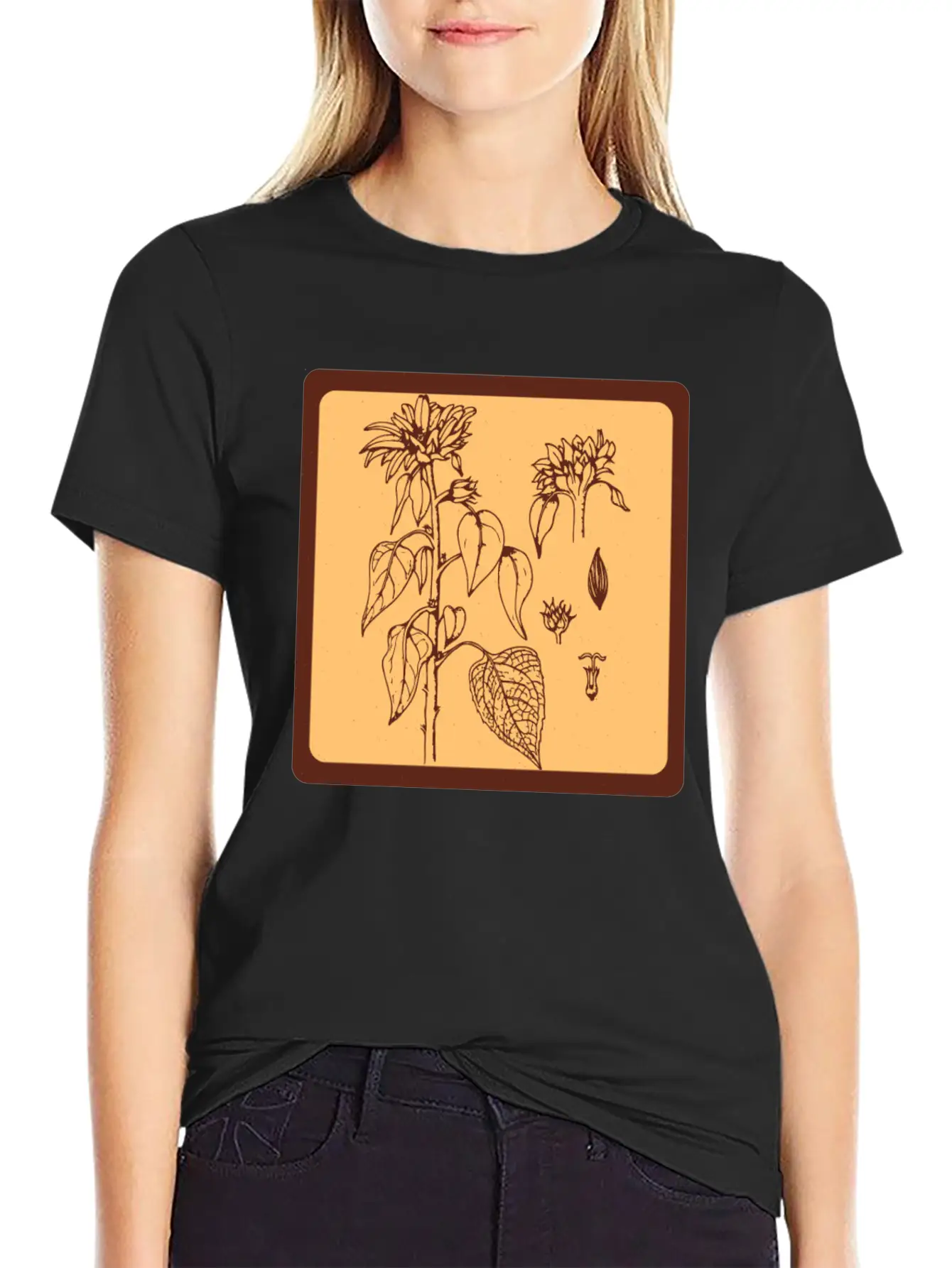 Gardening Sunflower Flowers Unisex Casual T-Shirt – Clean Design For Daily Comfort