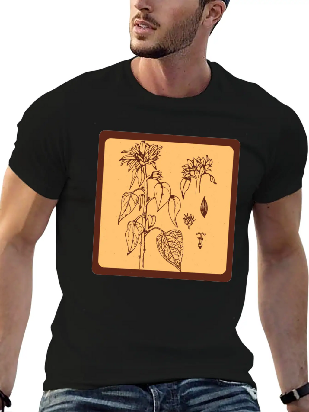 Gardening Sunflower Flowers Unisex Casual T-Shirt – Clean Design For Daily Comfort