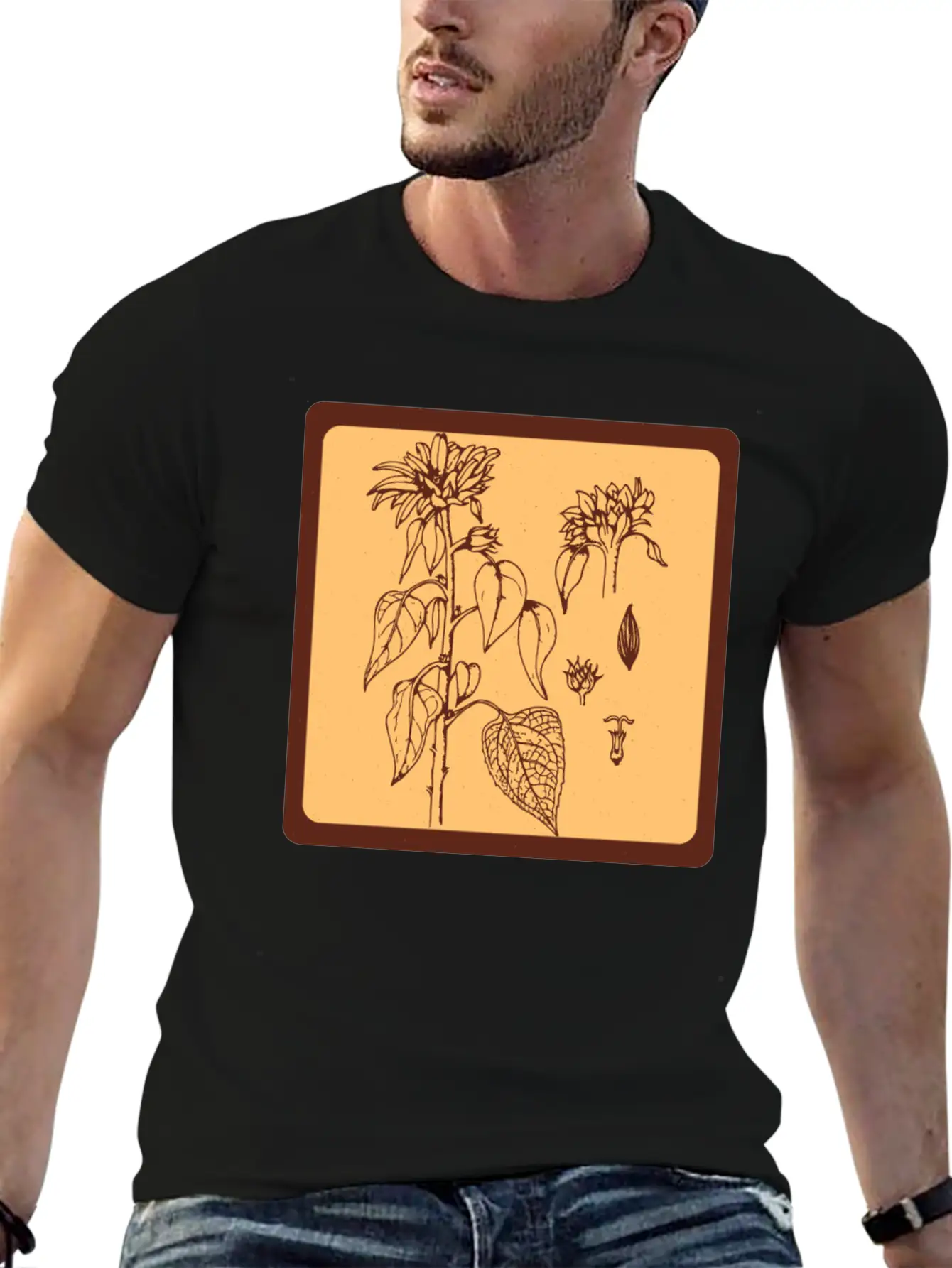 Gardening Sunflower Flowers Unisex Casual T-Shirt – Clean Design For Daily Comfort