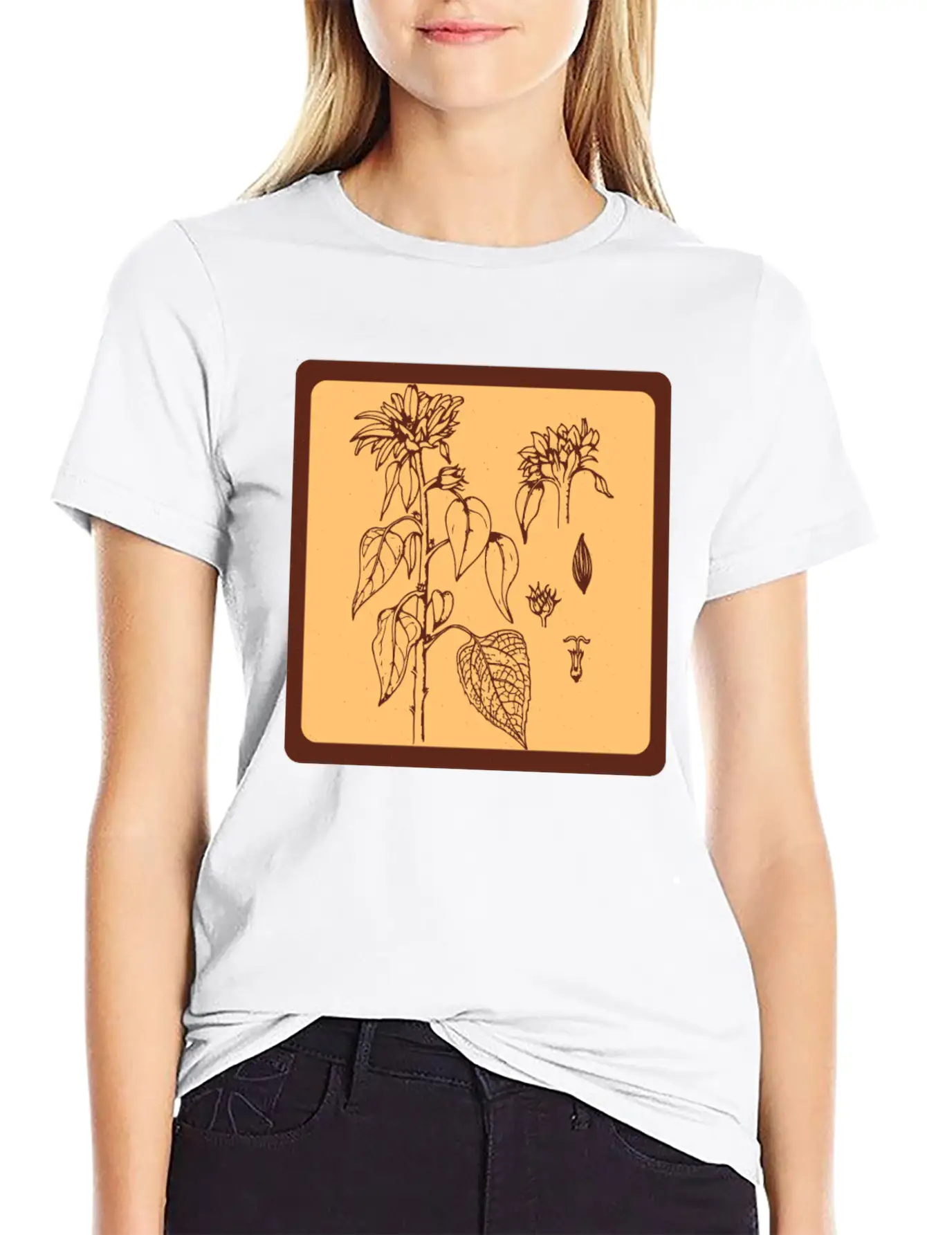 Gardening Sunflower Flowers Unisex Casual T-Shirt – Clean Design For Daily Comfort