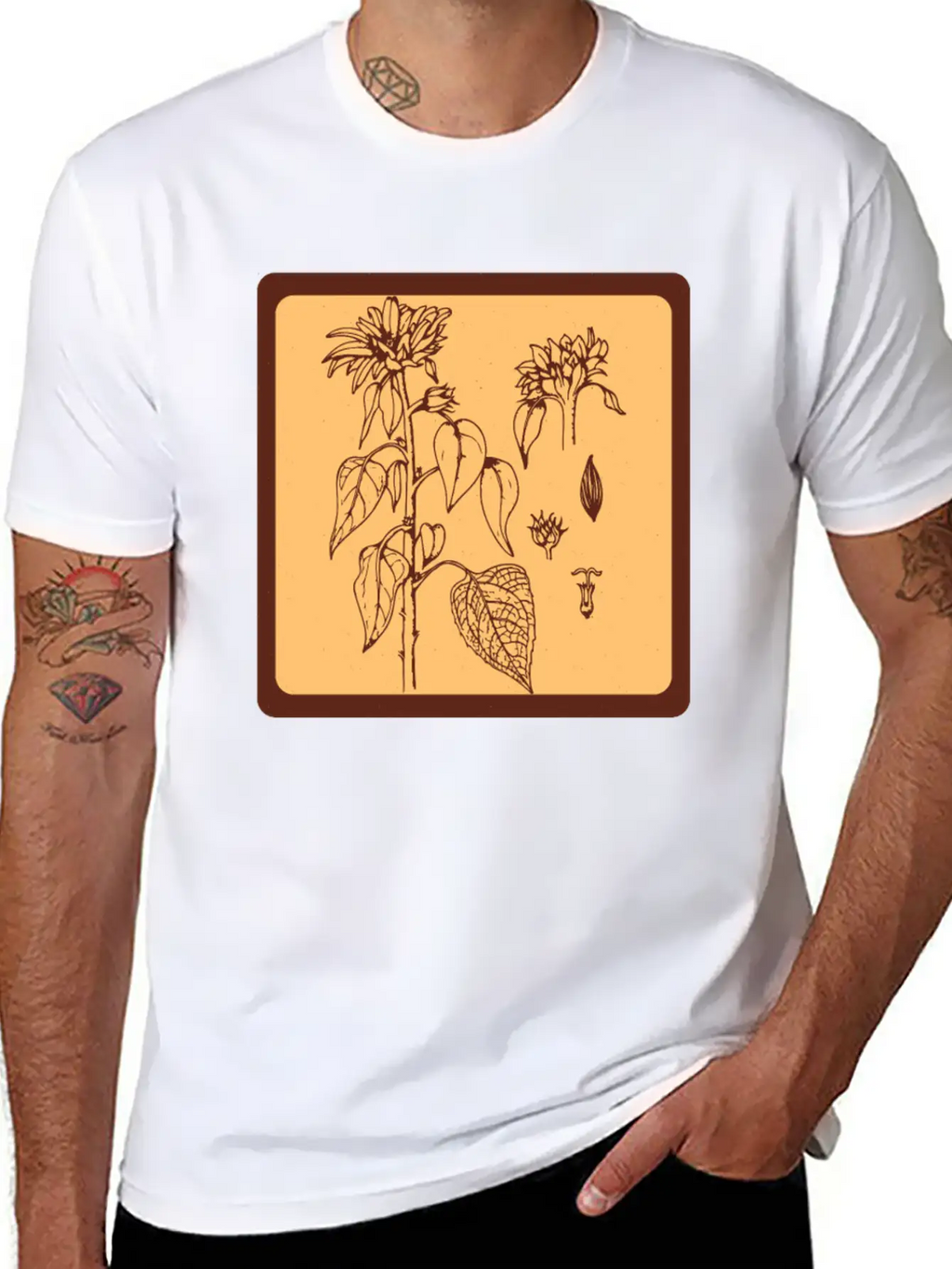 Gardening Sunflower Flowers Unisex Casual T-Shirt – Clean Design For Daily Comfort