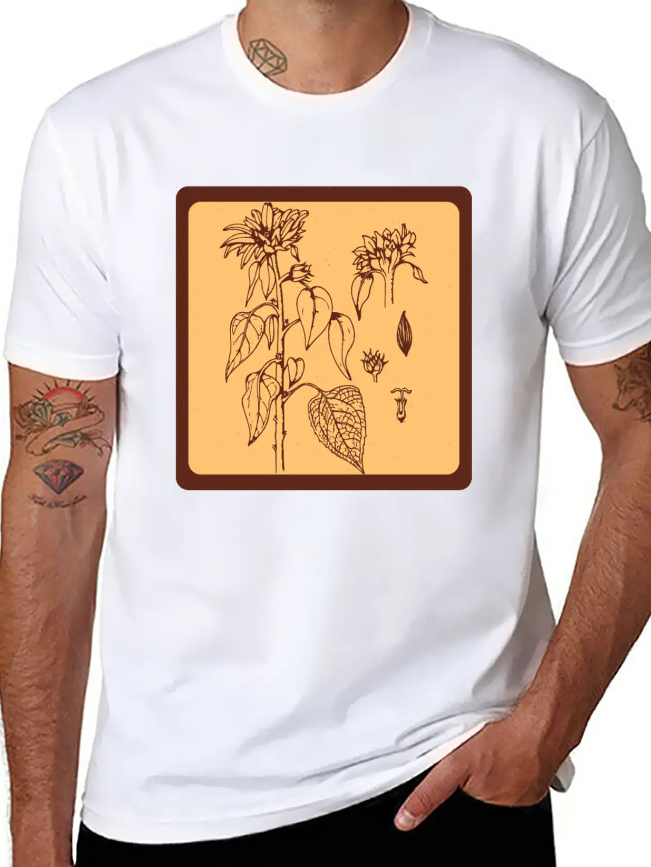 Gardening Sunflower Flowers Unisex Casual T-Shirt – Clean Design For Daily Comfort