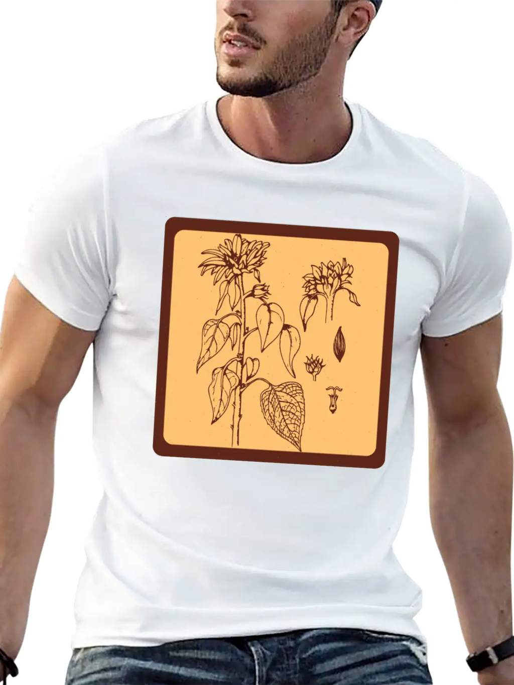 Gardening Sunflower Flowers Unisex Casual T-Shirt – Clean Design For Daily Comfort