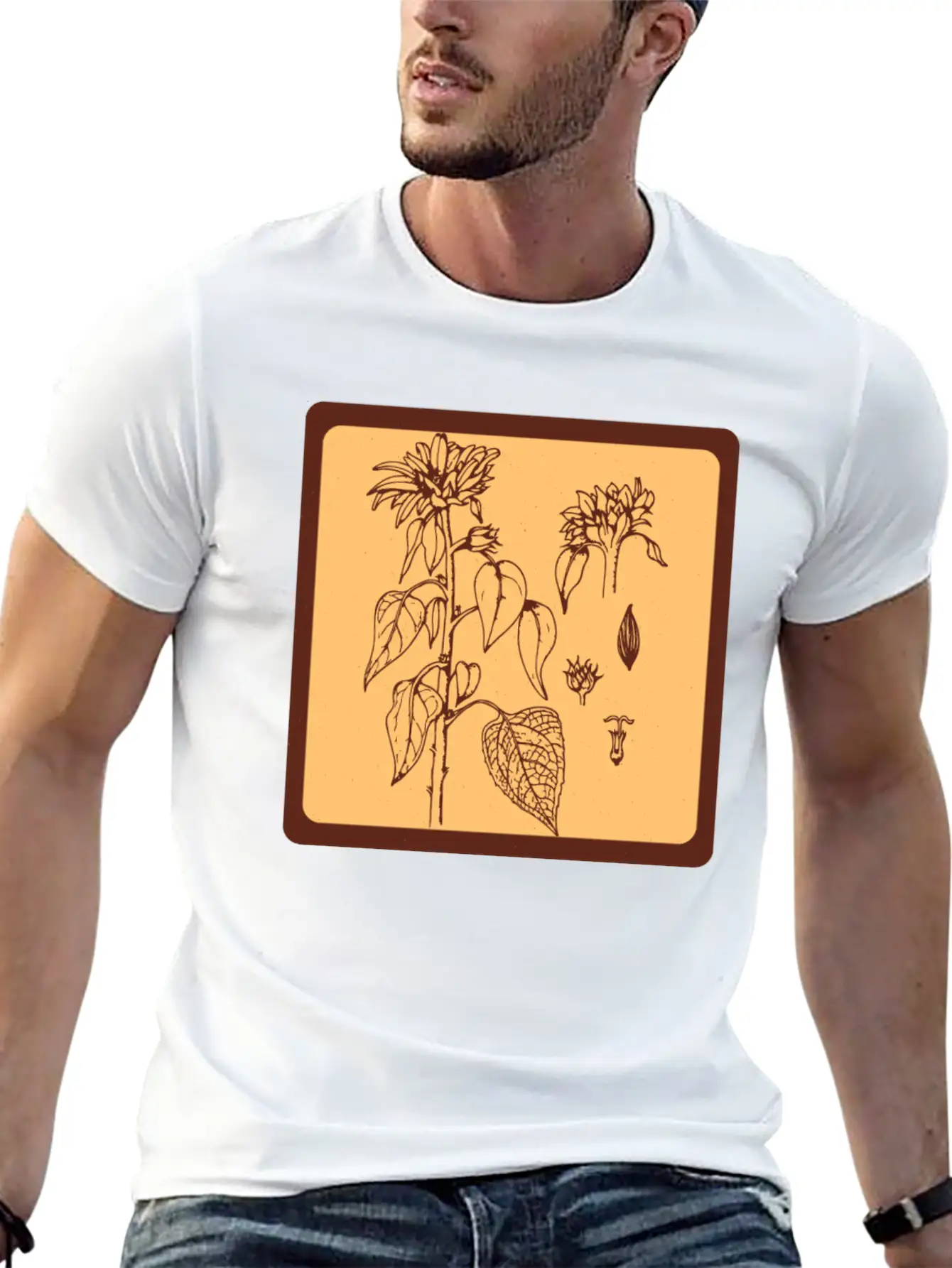 Gardening Sunflower Flowers Unisex Casual T-Shirt – Clean Design For Daily Comfort