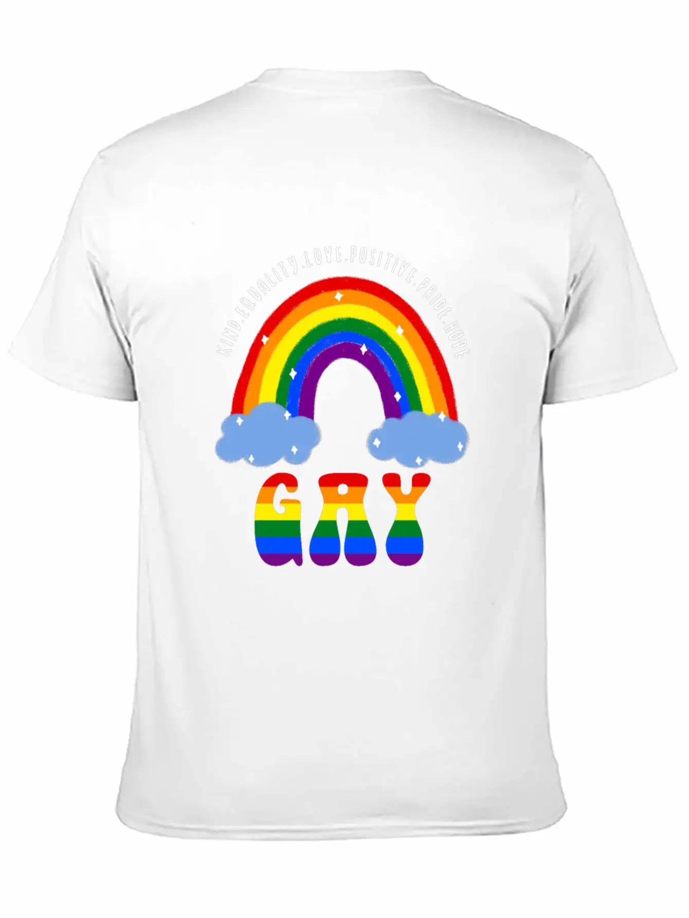 Gay LGBT Gay Pride Rainbow Casual Graphic T-Shirt – Simple And Comfortable Daily Wear
