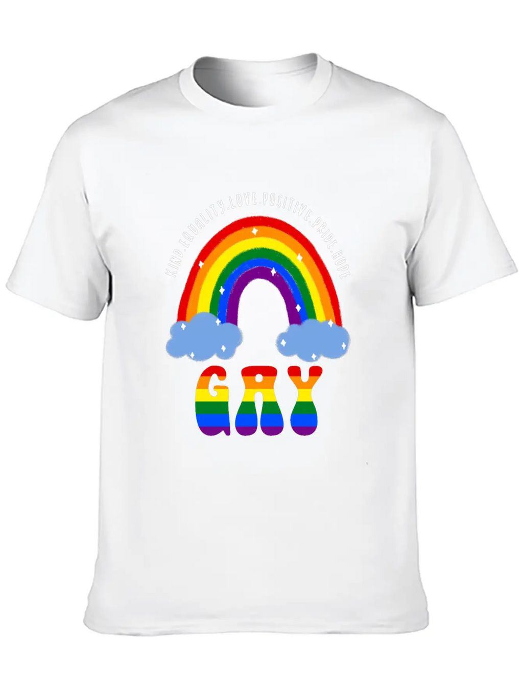 Gay LGBT Gay Pride Rainbow Casual Graphic T-Shirt – Simple And Comfortable Daily Wear