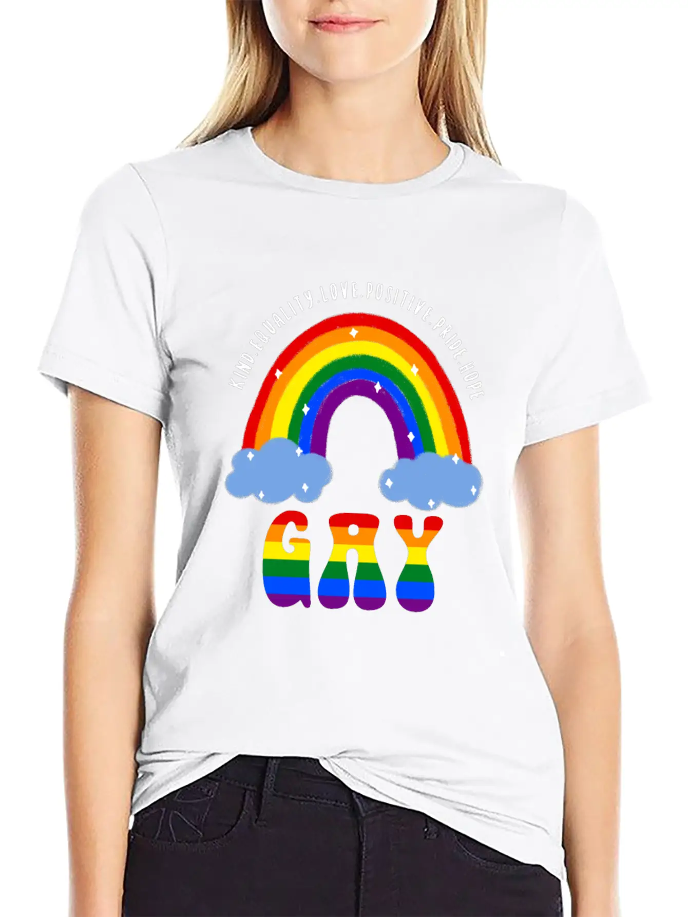 Gay LGBT Gay Pride Rainbow Casual Graphic T-Shirt – Simple And Comfortable Daily Wear